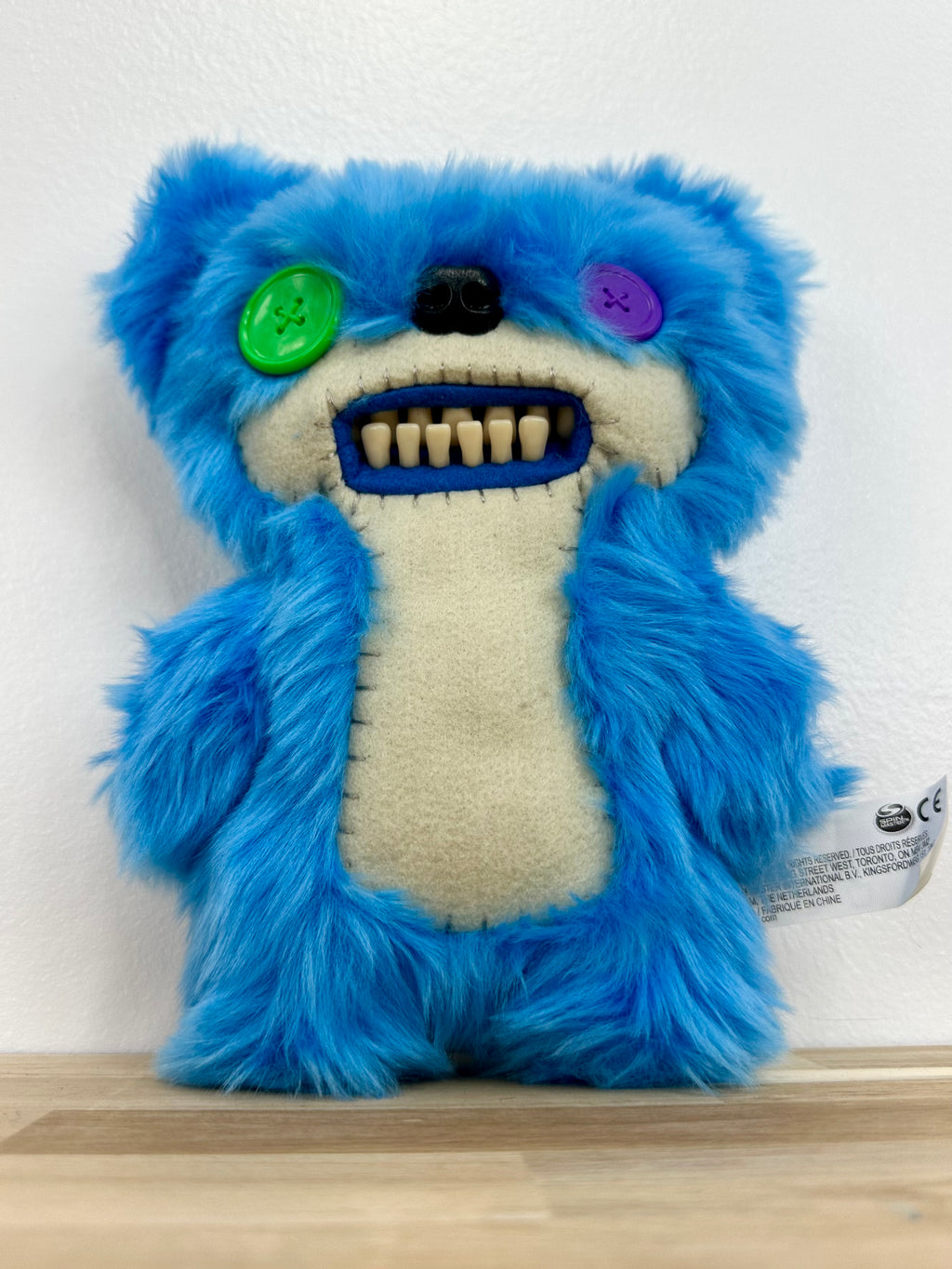 RARE * Fuggler Teddy Bear Nightmare • Electric Blue • Spin Master • MINT condition • No Box