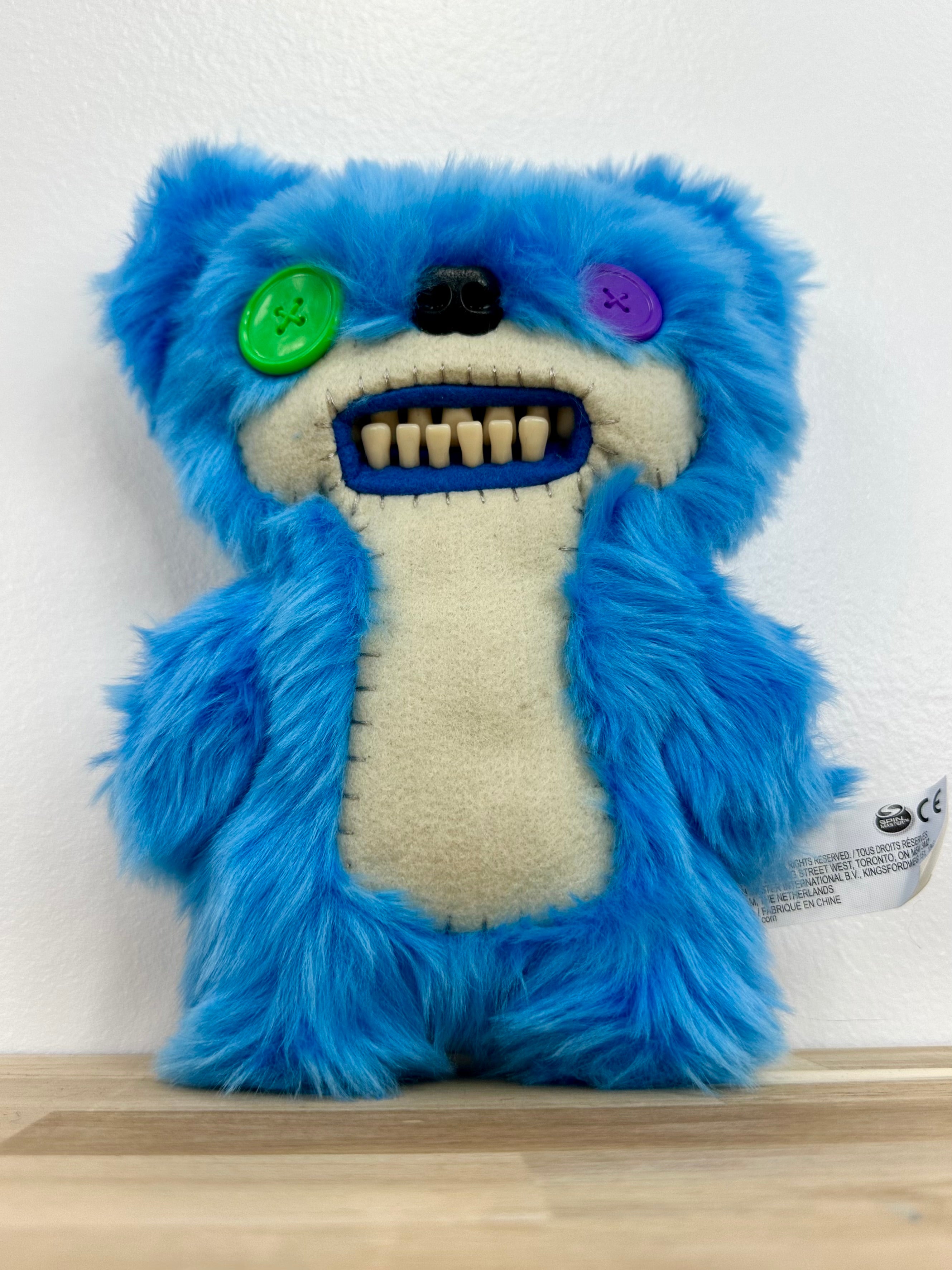 RARE * Fuggler Teddy Bear Nightmare • Electric Blue • Spin Master • MINT condition • No Box