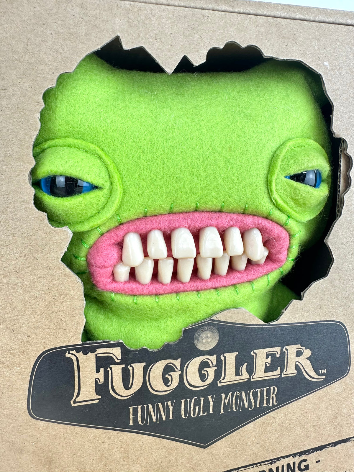 Munch Munch Fuggler - Green Felt - Spin Master Original - Retired - Sealed Box
