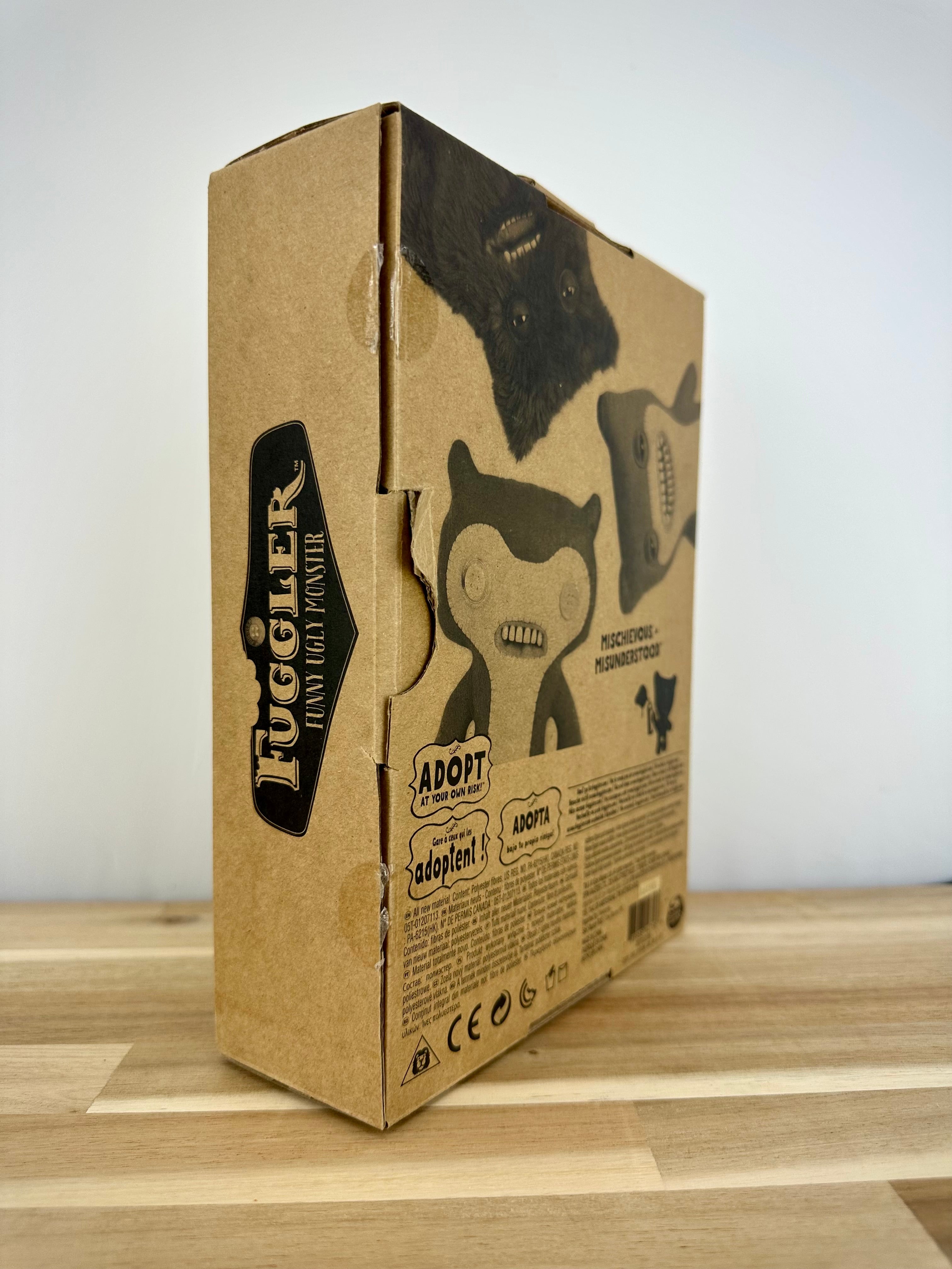 RARE * Fuggler Annoyed Alien •Fuzzy Brown • Spin Master • Open Box with Adoption Certificate