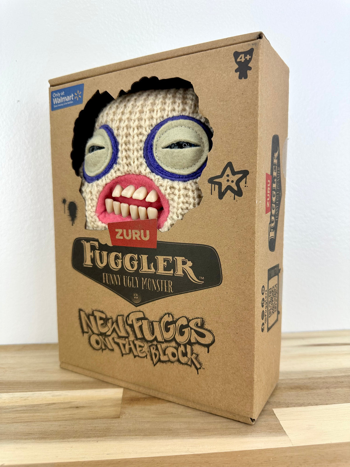 Mr. Needles Fuggler - Cream Knit - New Fuggs - Zuru - Mint Condition - Open Box