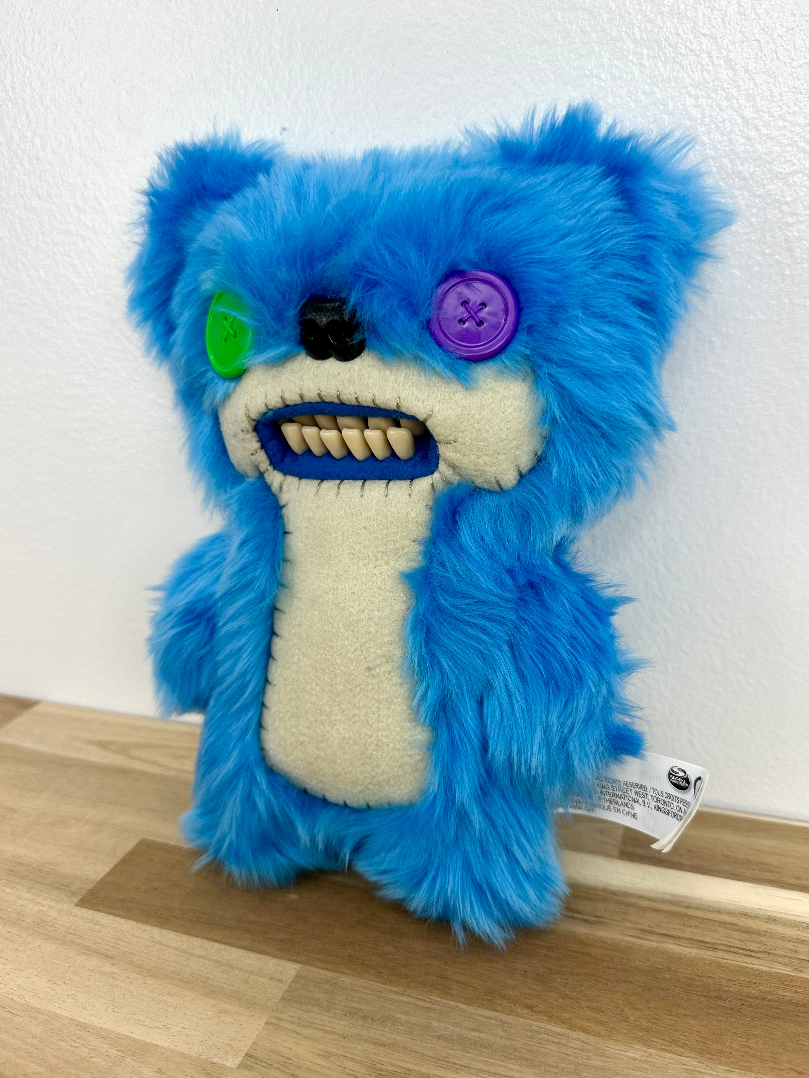 RARE * Fuggler Teddy Bear Nightmare • Electric Blue • Spin Master • MINT condition • No Box