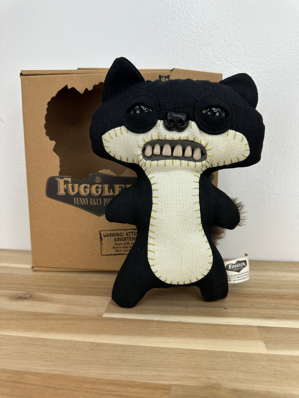 RARE * Fuggler Suspicious Fox • Chase • Black Burlap • Addo Release • NEW in Open Box