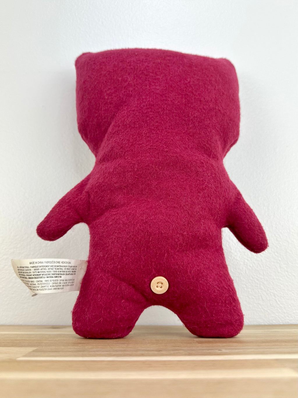 RETIRED * Fuggler Red/Maroon Awkward Bear • Spin Master • Very Good Condition • No Box
