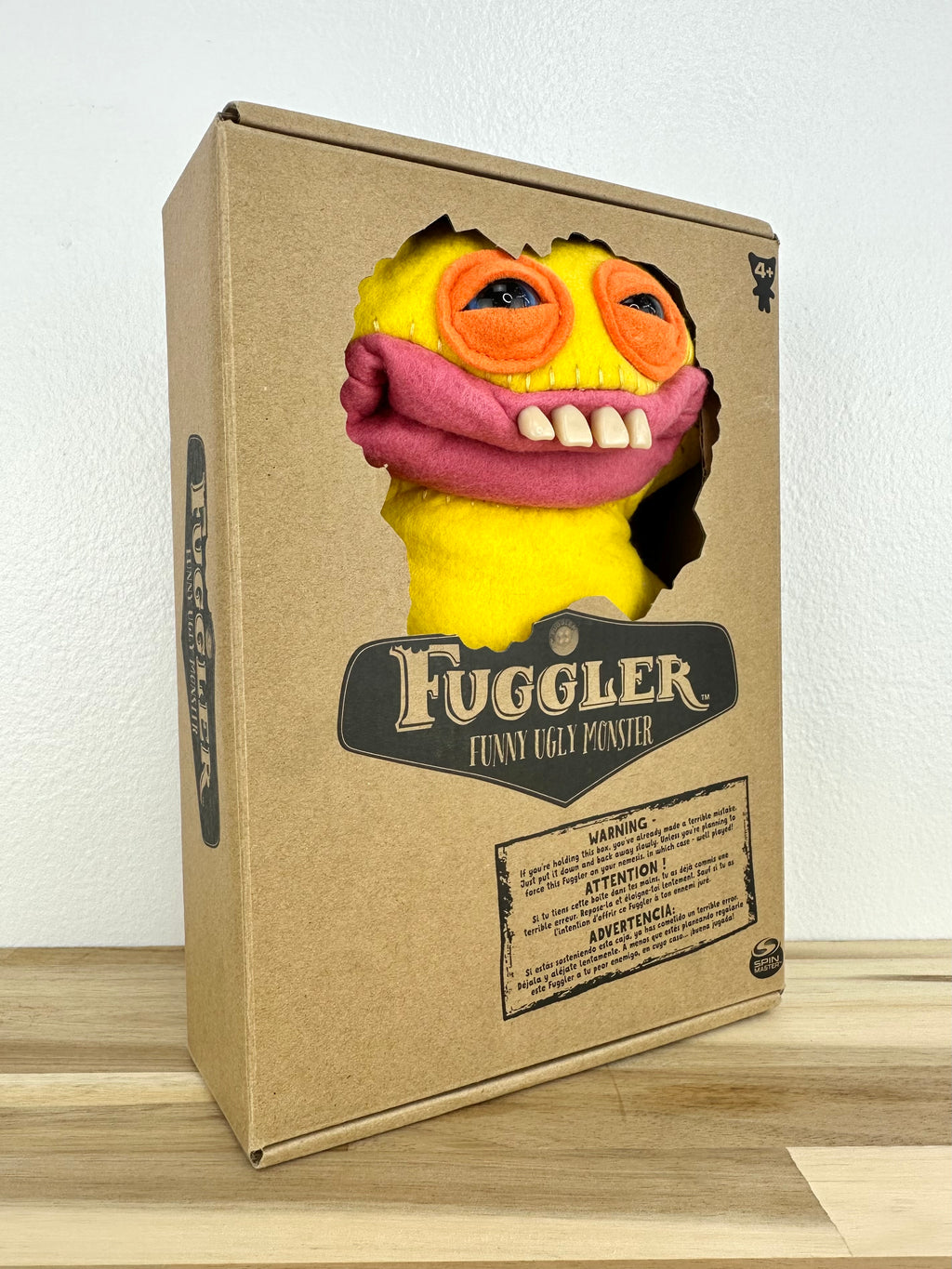 Grin Grin Fuggler - Yellow Felt - Spin Master - Rare - Open Box