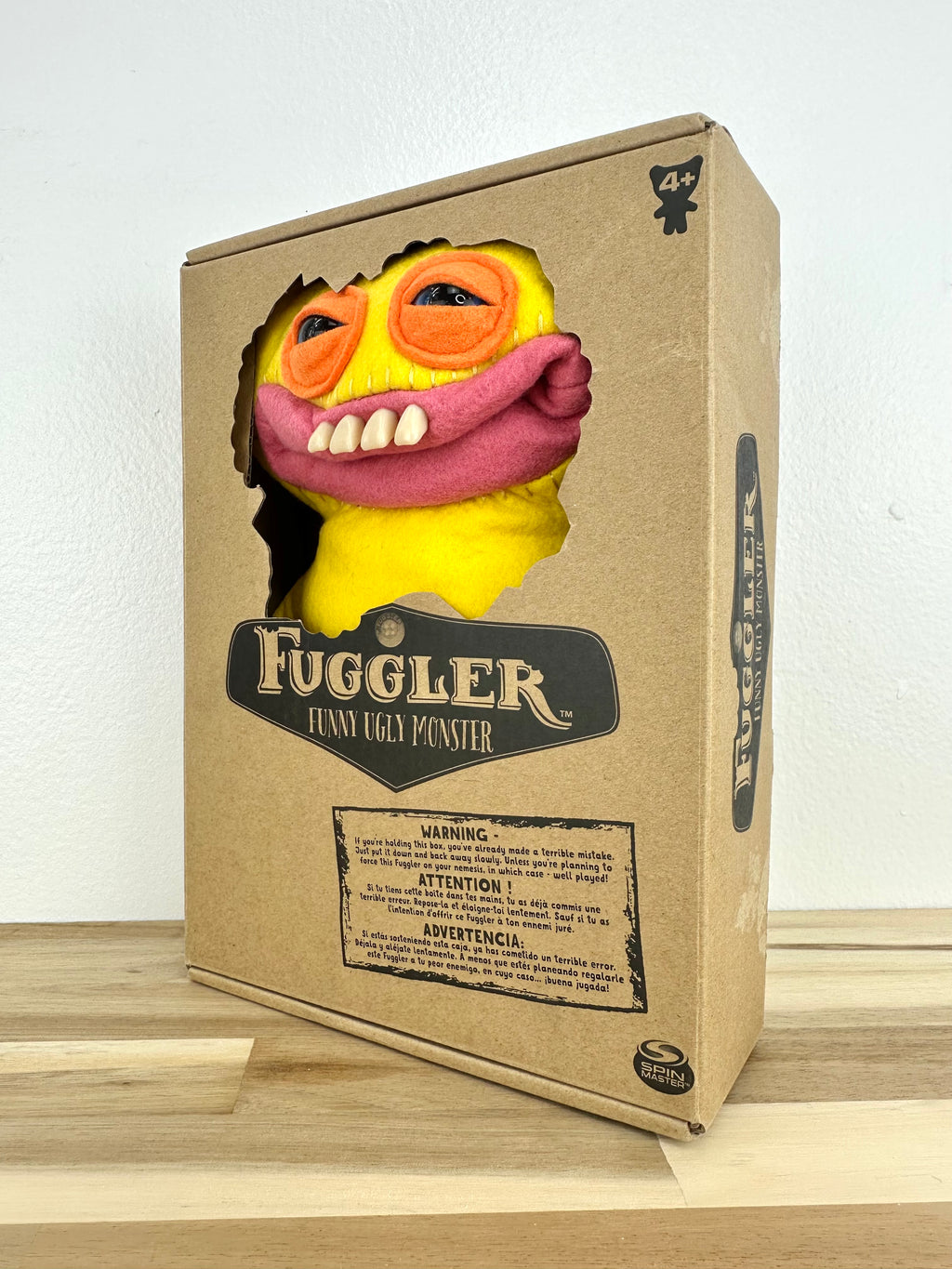 Grin Grin Fuggler - Yellow Felt - Spin Master - Rare - Open Box