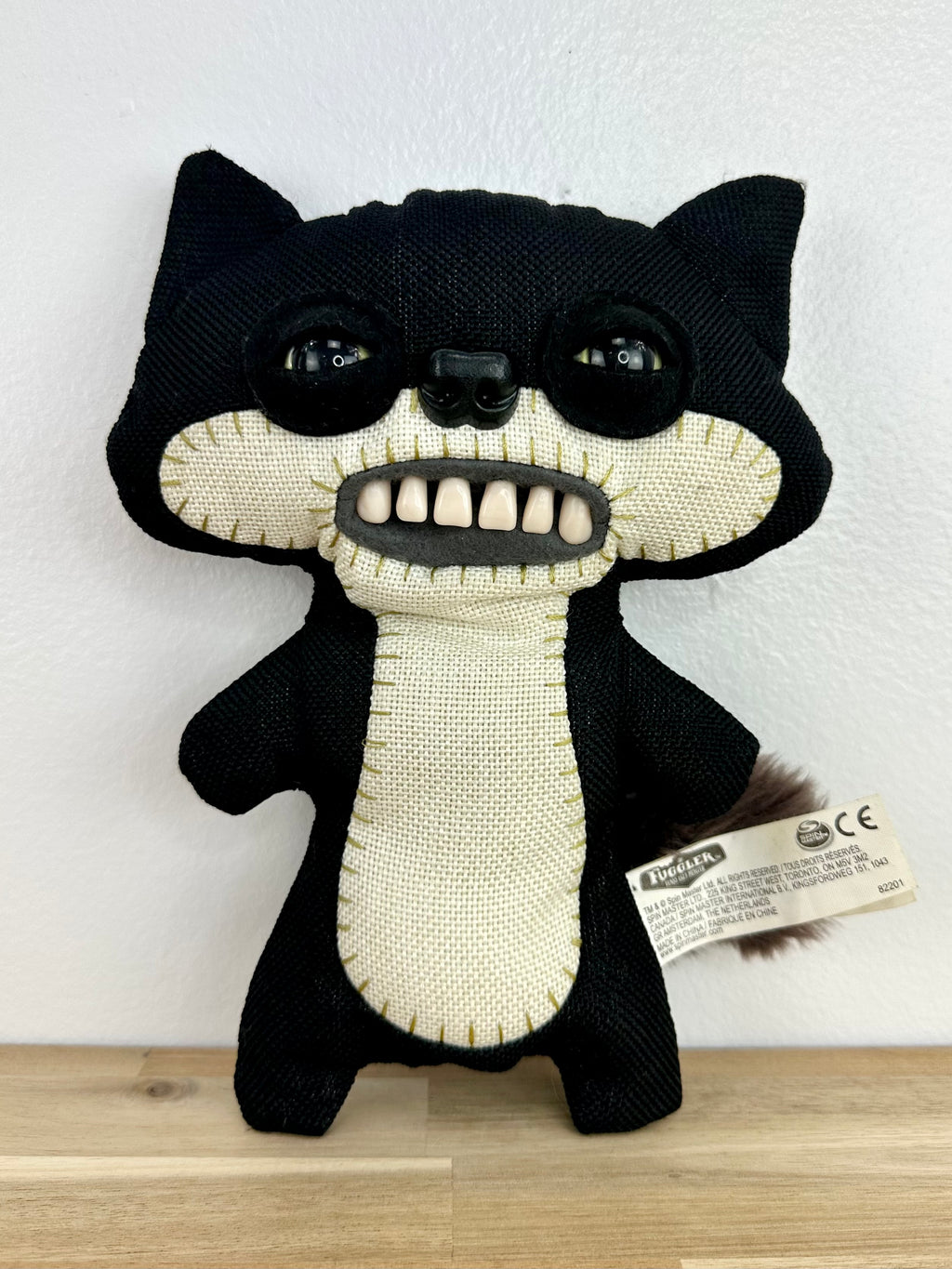 RARE * Fuggler Suspicious Fox Chase • Black Burlap• Spin Master • Excellent Condition • No Box