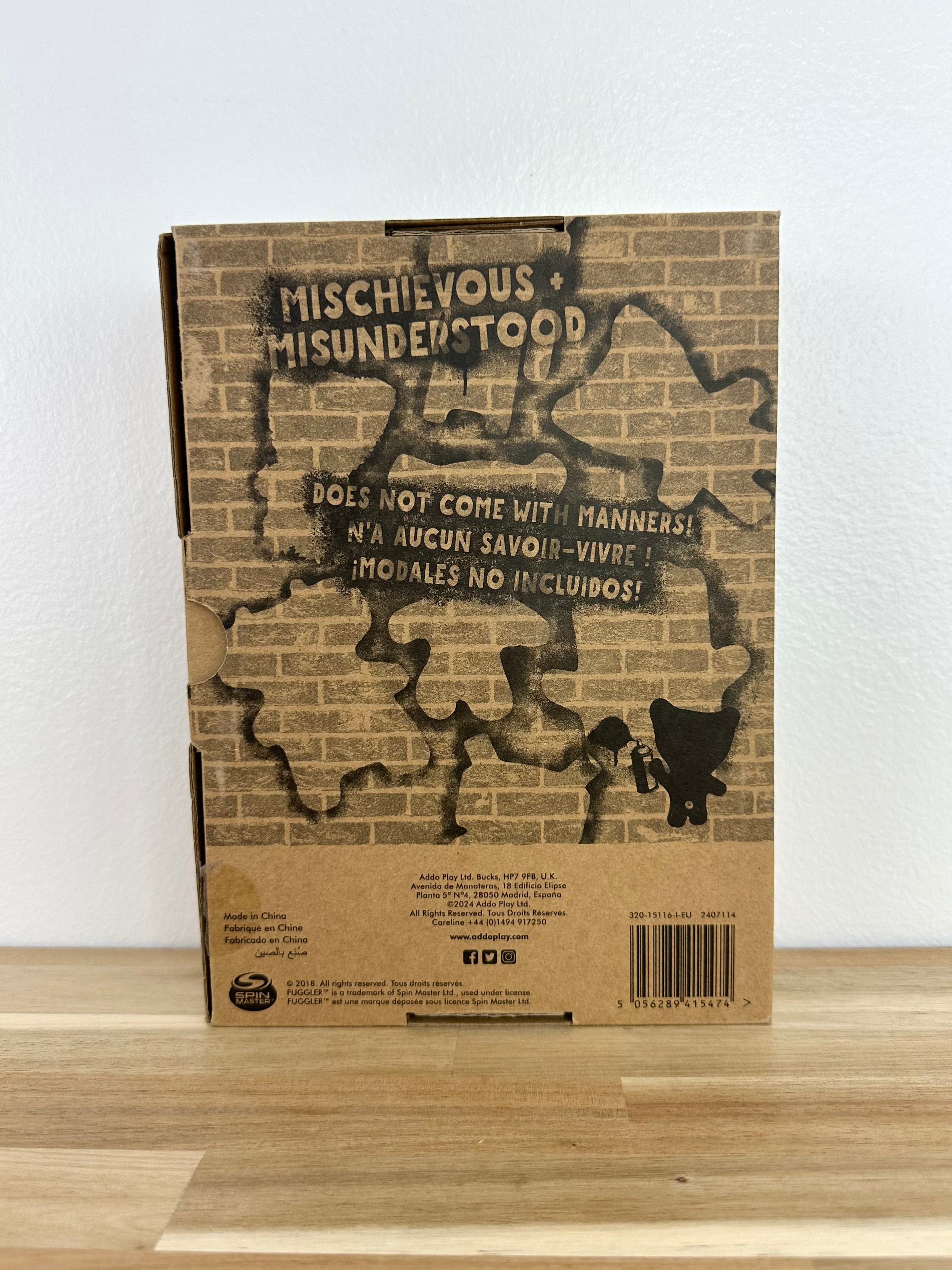 NEW • Oogah Boogah Fuggler • Fuzzy Grey • Snuggler Edition • Addo • UK Exclusive • New in Box
