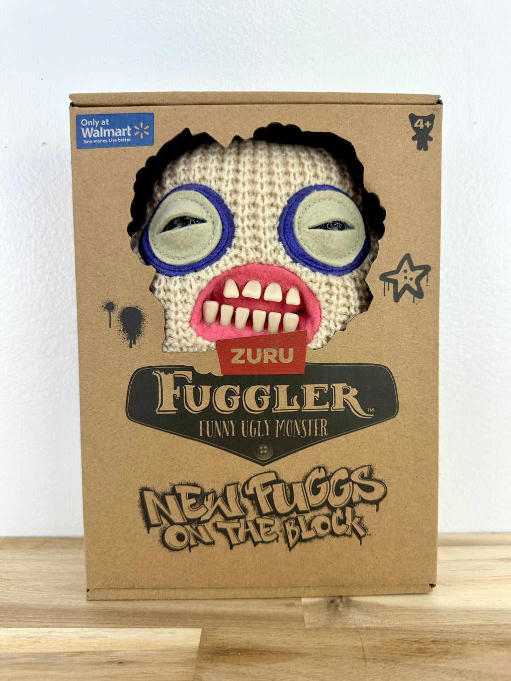 Mr. Needles Fuggler - Cream Knit - New Fuggs - Zuru - Mint Condition - Open Box