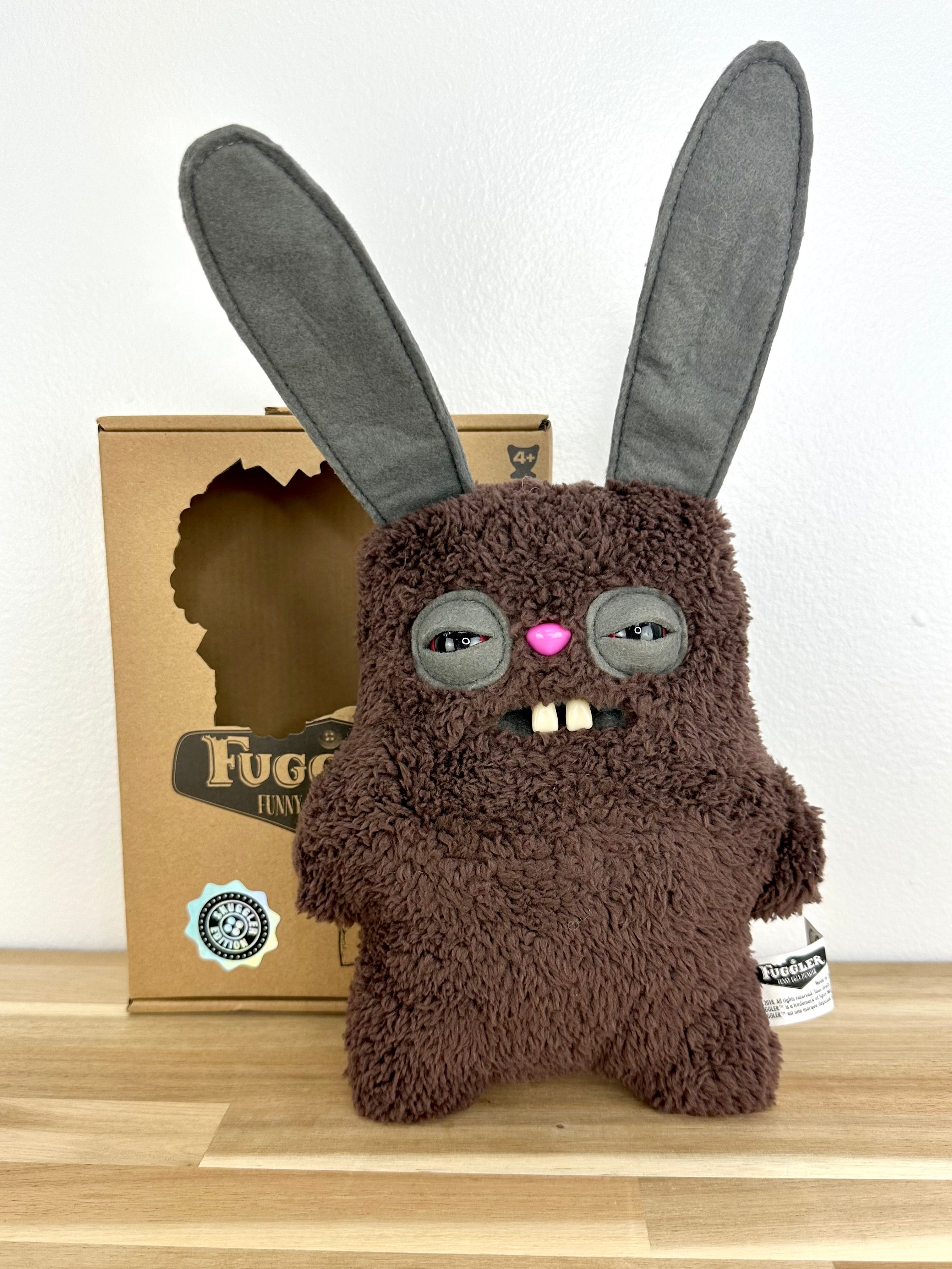 Rabid Rabbit Fuggler • Fuzzy Brown • Snuggler Edition • Addo • UK Exclusive • NEW in Open Box