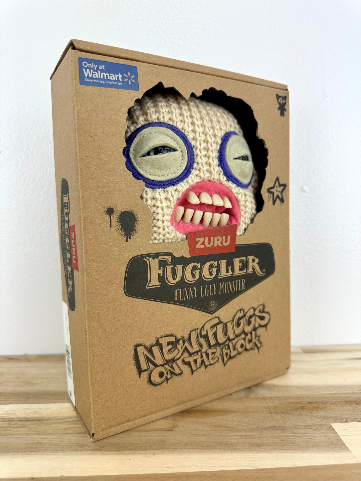 Mr. Needles Fuggler - Cream Knit - New Fuggs - Zuru - Mint Condition - Open Box