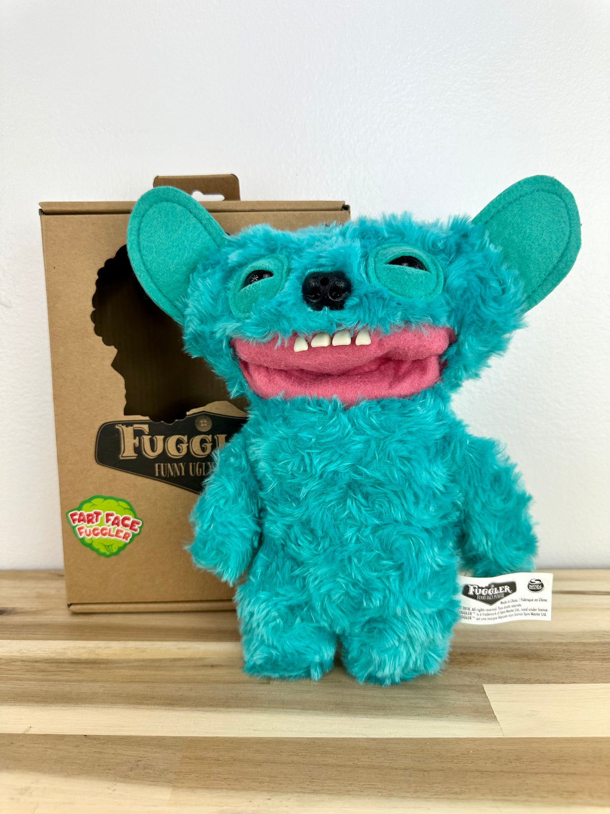 Grin Grin Fuggler - Fart Face - Turquoise - Spin Master - Very Rare - Retired - Mint Condition - Original Box
