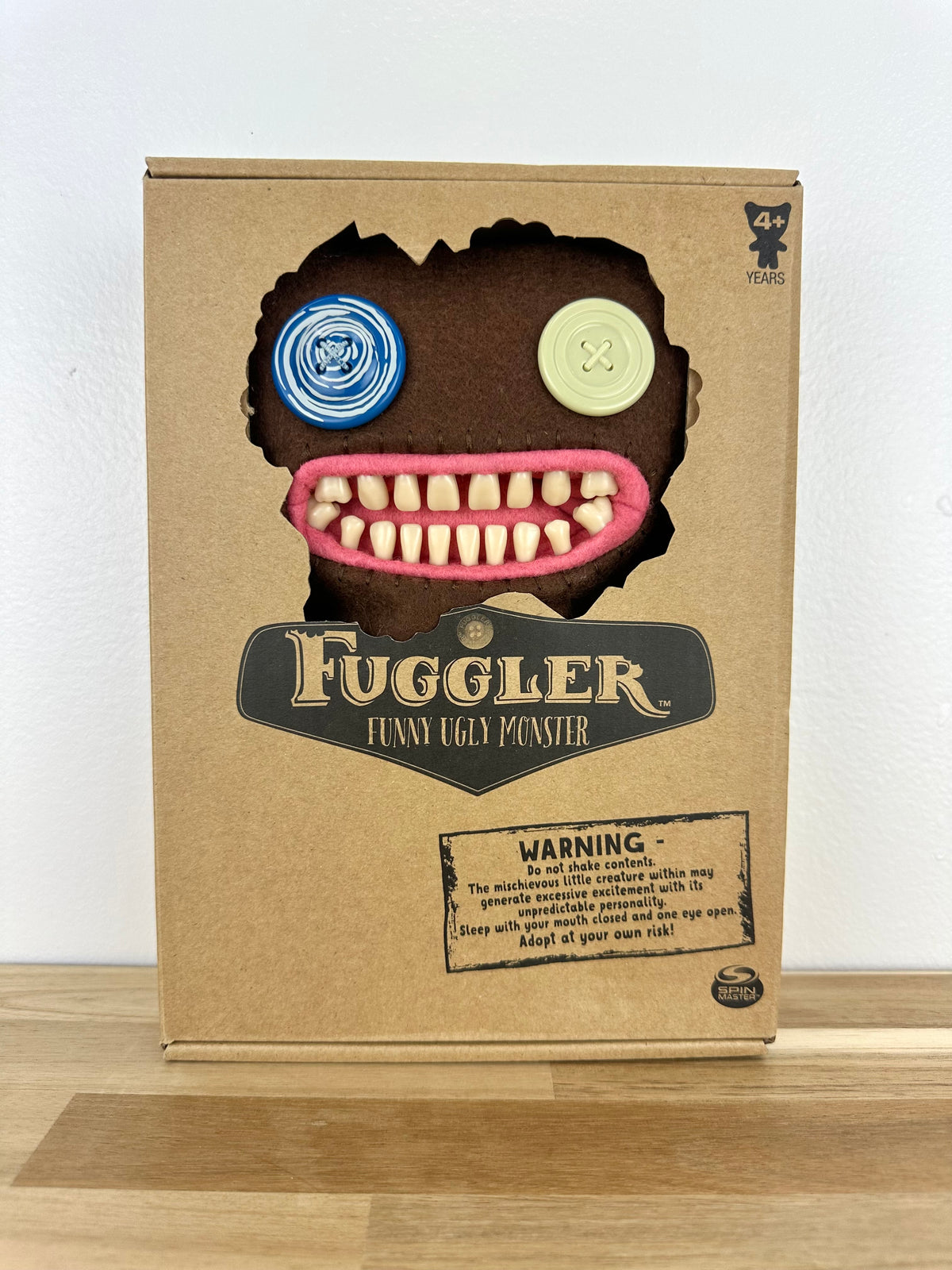 Mr. Buttons Fuggler - Brown Felt - Spin Master - Rare - Sealed Box