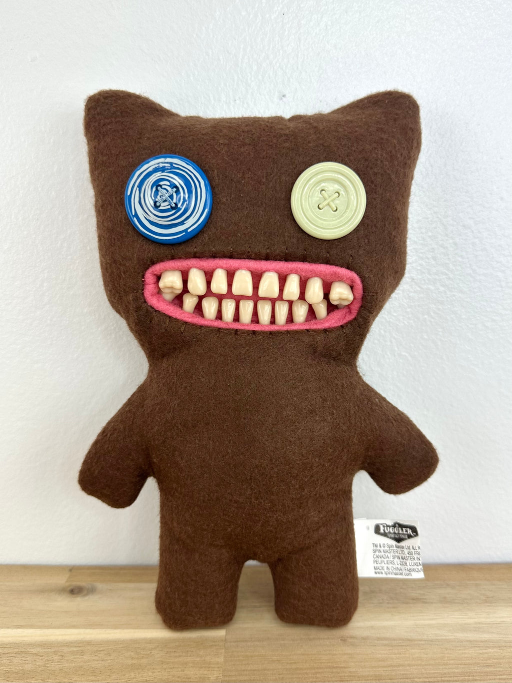 Mr. Buttons Fuggler • OG Spin Master • Brown Felt • Tag Cut