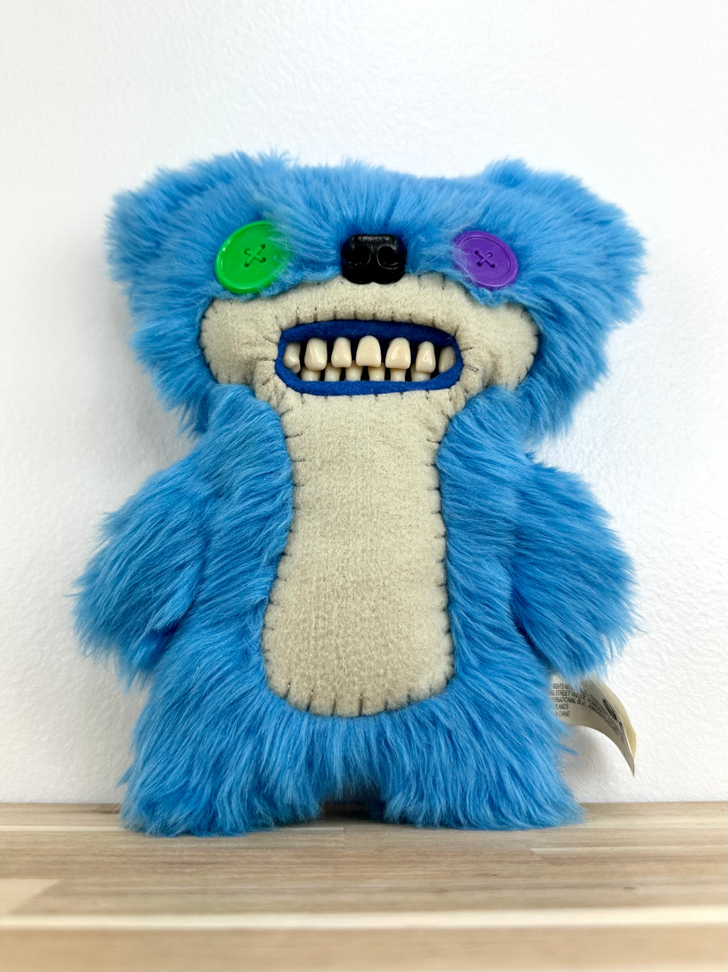 RARE * Fuggler Teddy Bear Nightmare • Electric Blue • Spin Master  • No Box