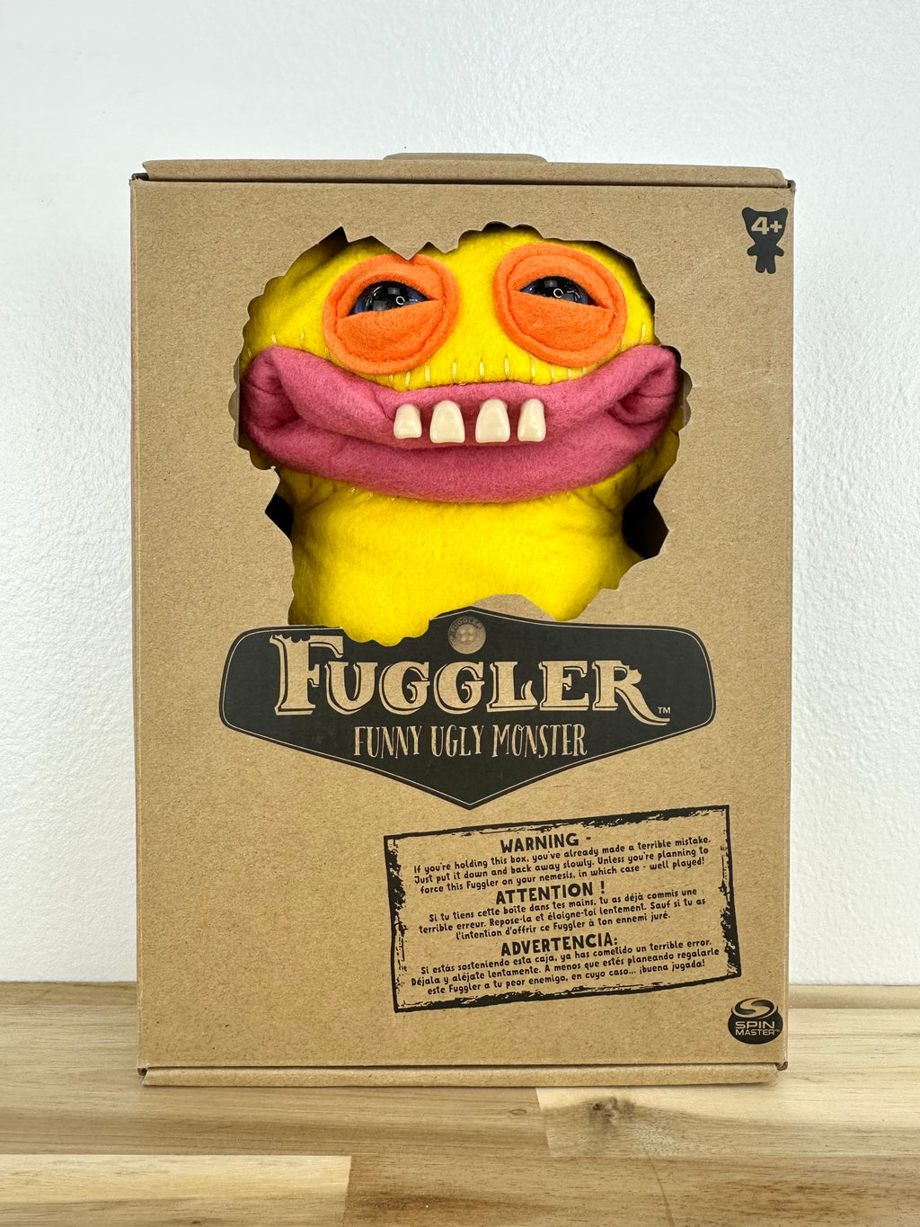 Grin Grin Fuggler - Yellow Felt - Spin Master - Rare - Open Box