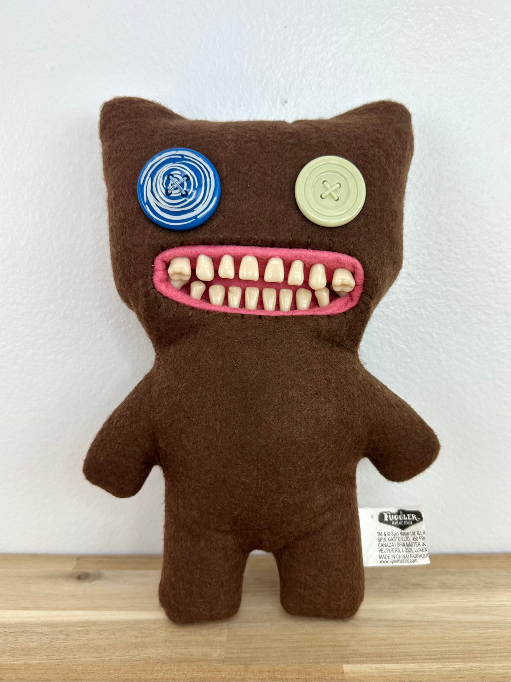 Mr. Buttons Fuggler • OG Spin Master • Brown Felt • Tag Cut