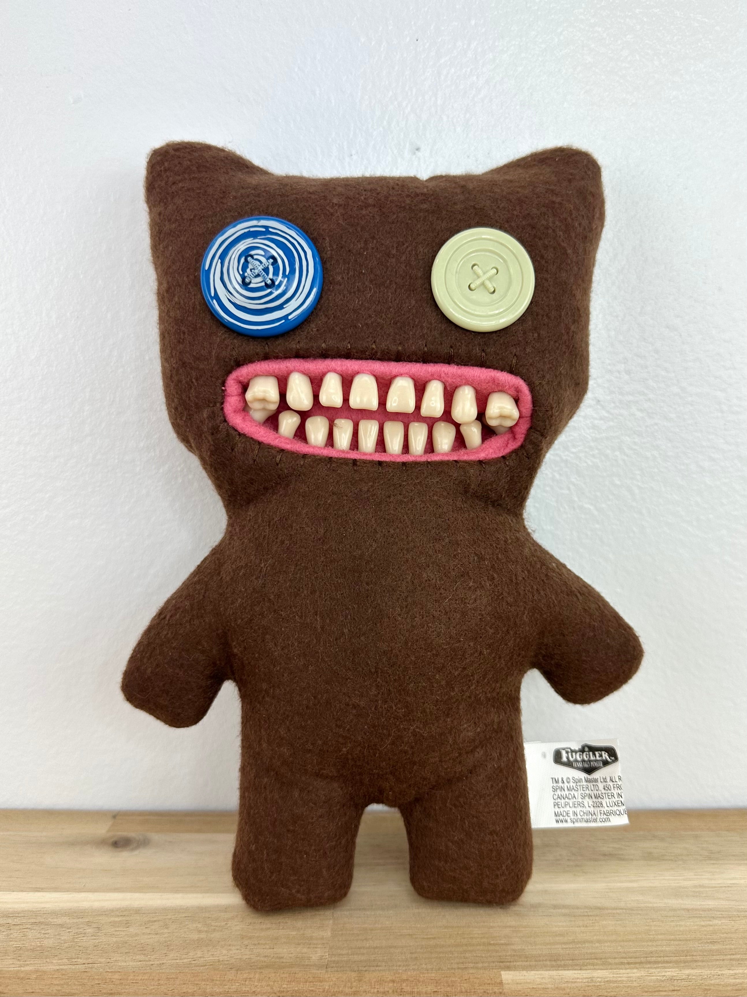 Mr. Buttons Fuggler • OG Spin Master • Brown Felt • Tag Cut