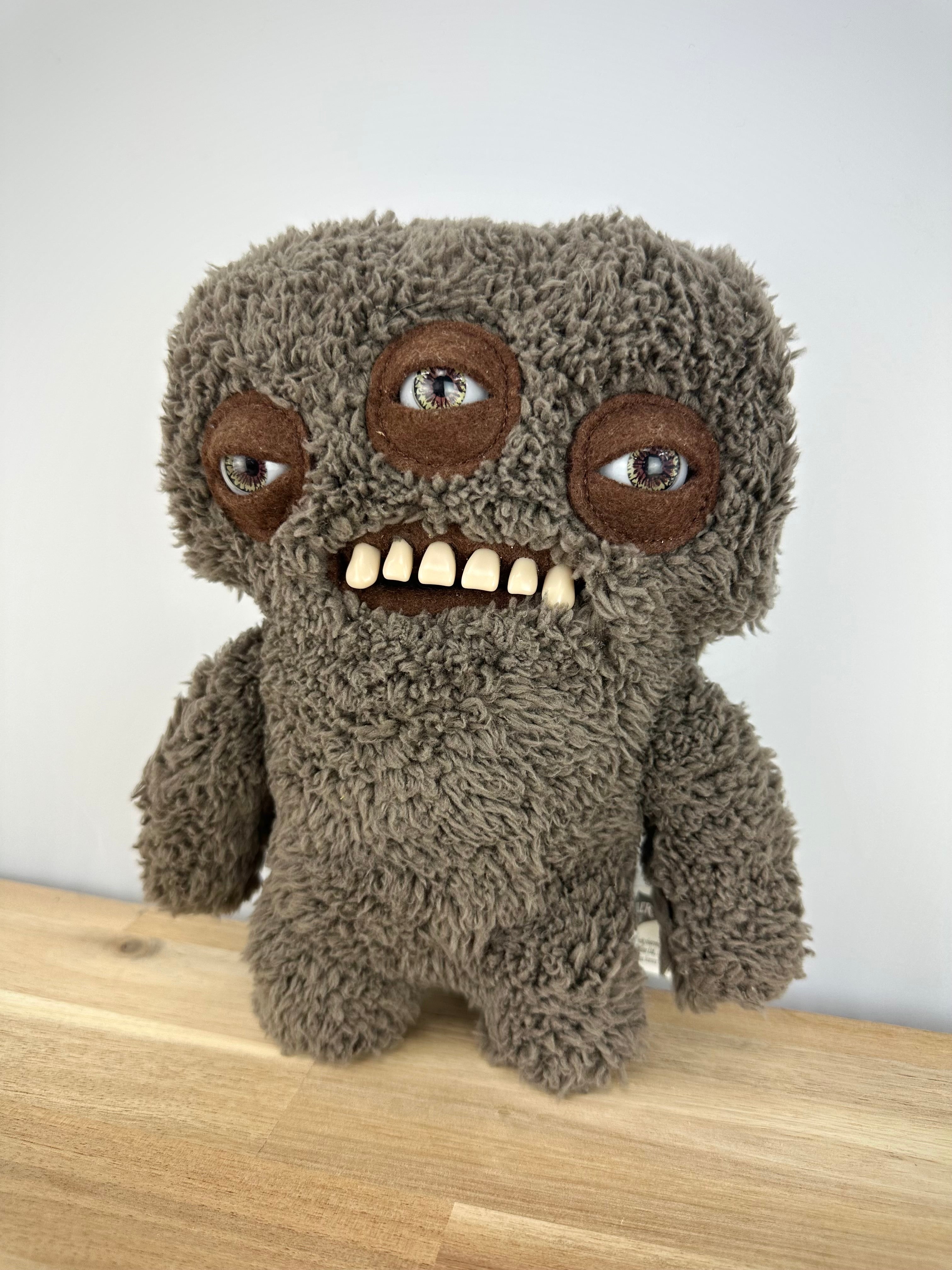 RARE * Fuggler Annoyed Alien •Fuzzy Brown • Spin Master • Open Box with Adoption Certificate