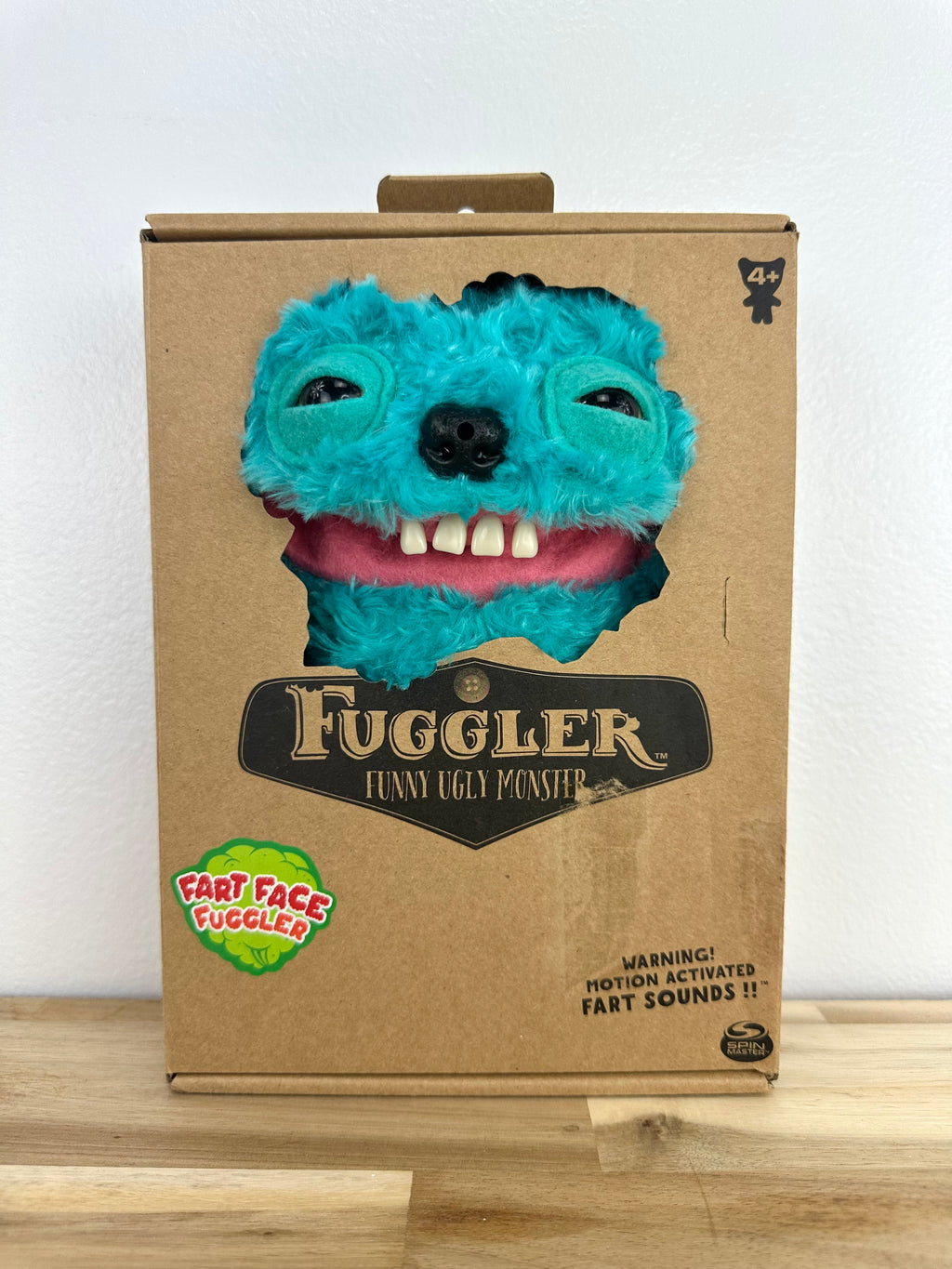Grin Grin Fuggler - Fart Face - Turquoise - Spin Master - Very Rare - Retired - Mint Condition - Original Box