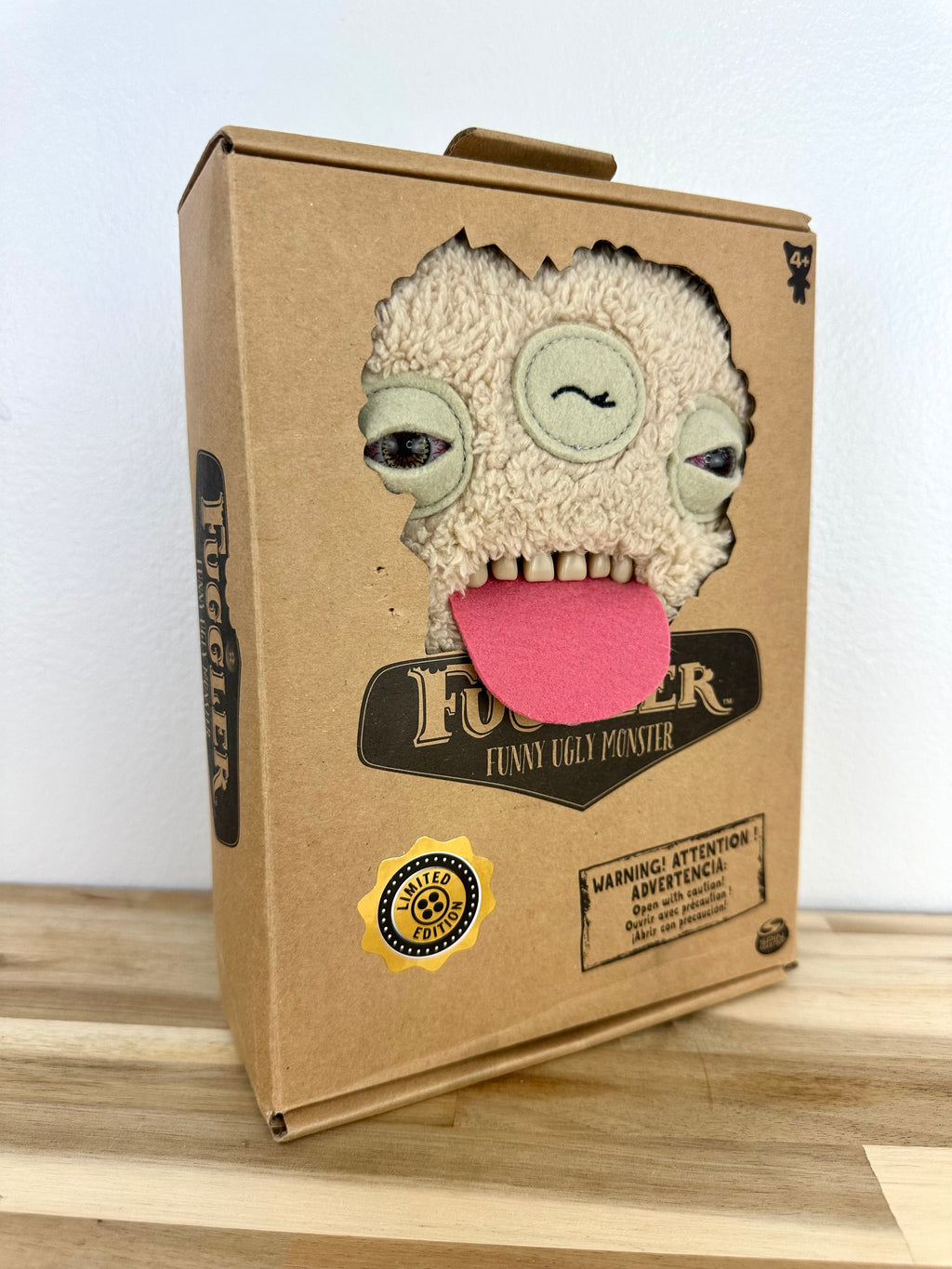 Annoyed Alien Fuggler - Fuzzy Cream - Addo UK Special Edition - Retired - Mint Condition in Open Box