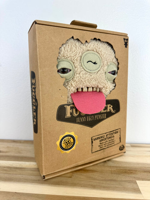Annoyed Alien Fuggler - Fuzzy Cream - Addo UK Special Edition - Retired - Mint Condition in Open Box