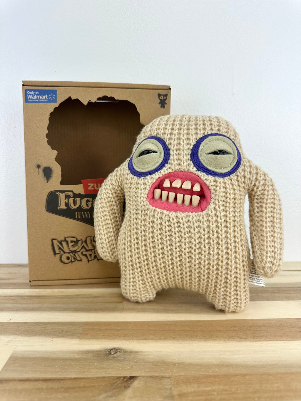 Mr. Needles Fuggler - Cream Knit - New Fuggs - Zuru - Mint Condition - Open Box