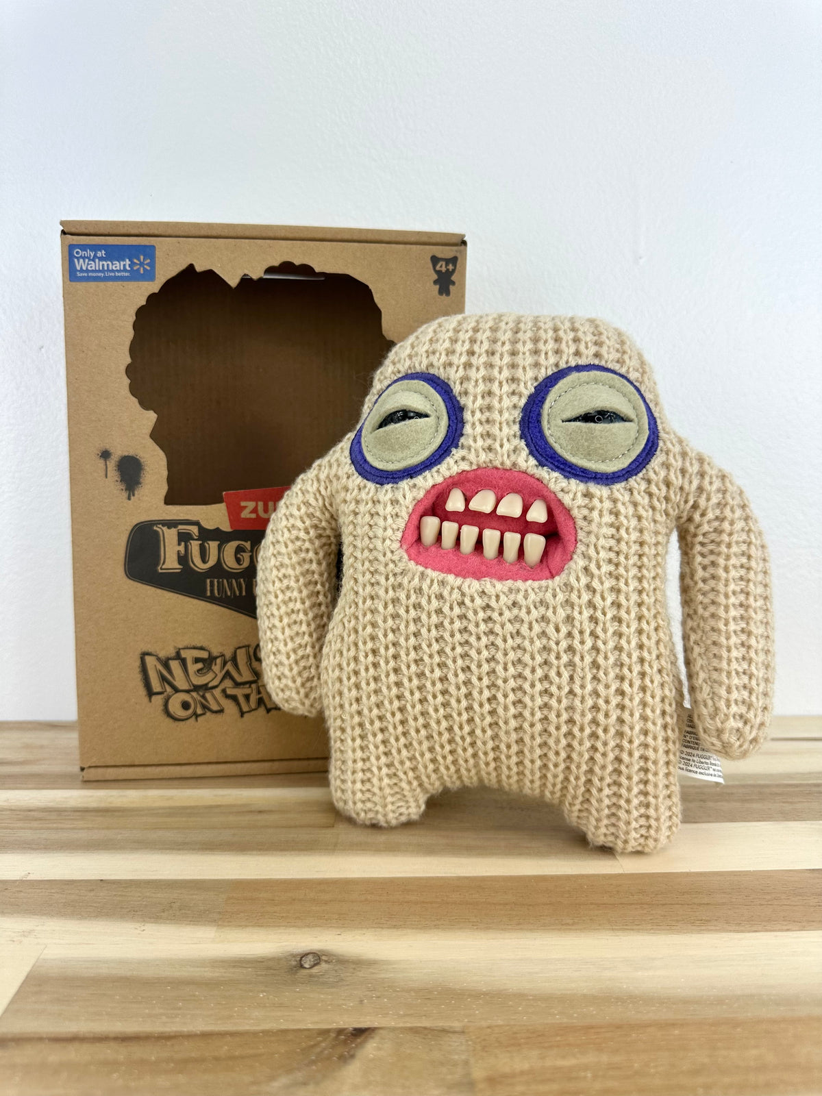 Mr. Needles Fuggler - Cream Knit - New Fuggs - Zuru - Mint Condition - Open Box