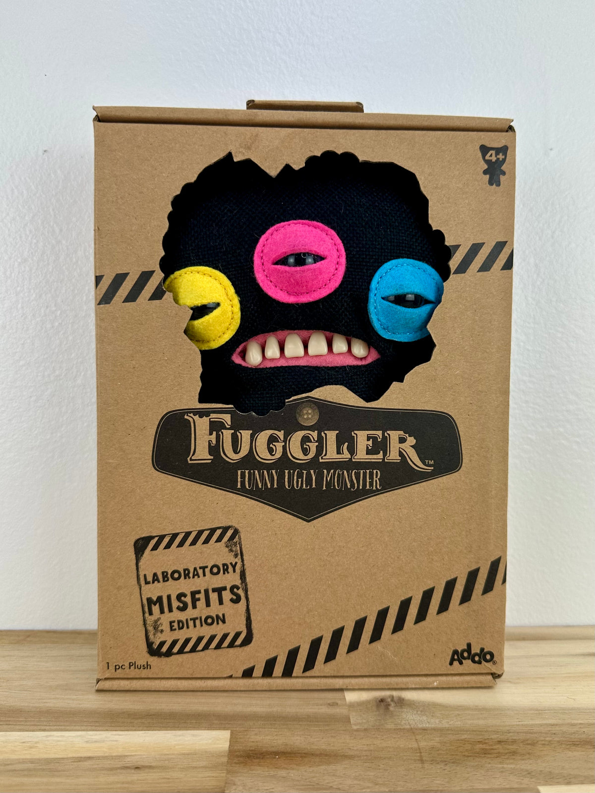 Annoyed Alien Fuggler - Black Burlap - Misfit Fuggler - Addo - Open Box + Flocked Rare Figurine