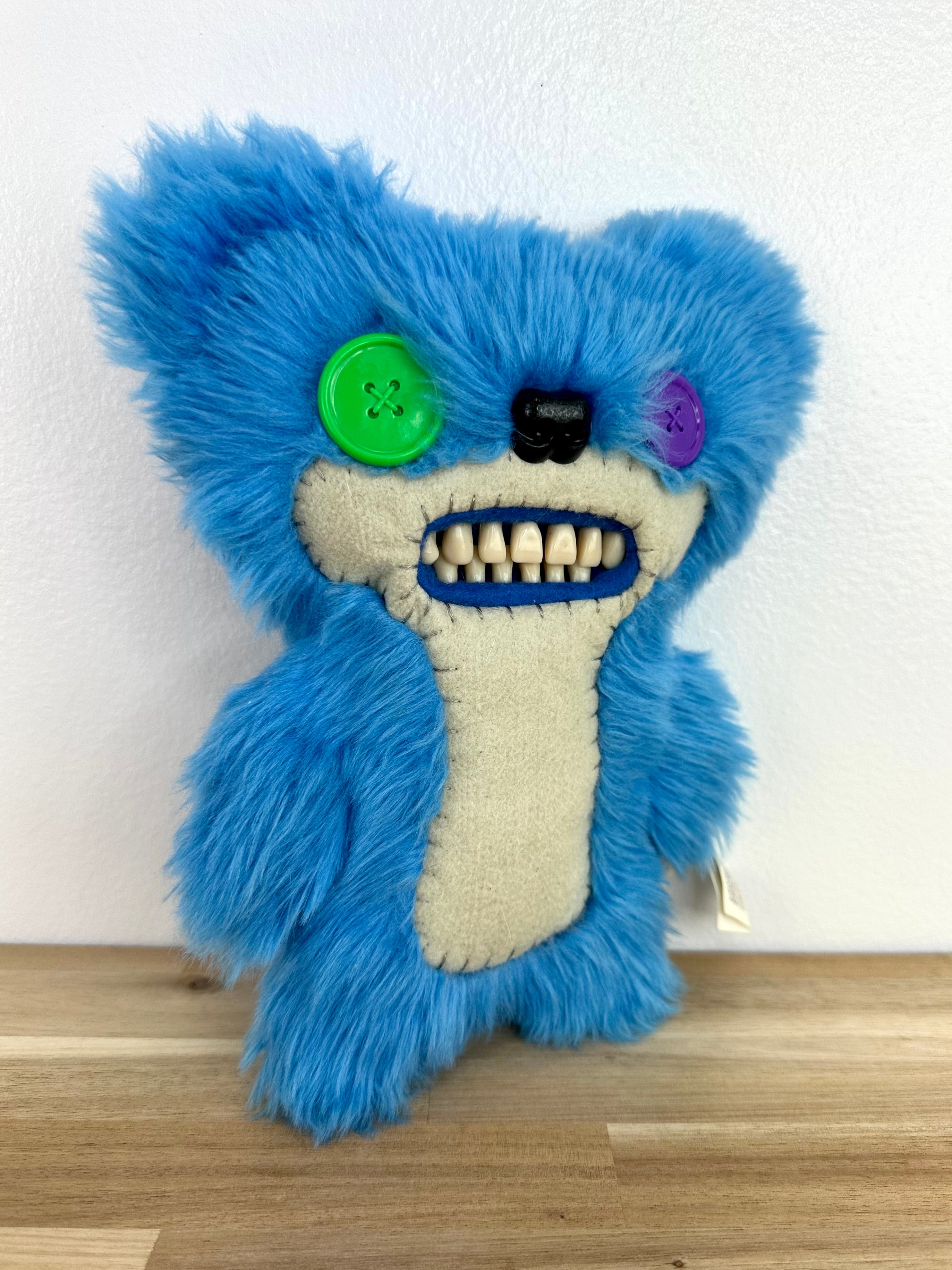 RARE * Fuggler Teddy Bear Nightmare • Electric Blue • Spin Master  • No Box