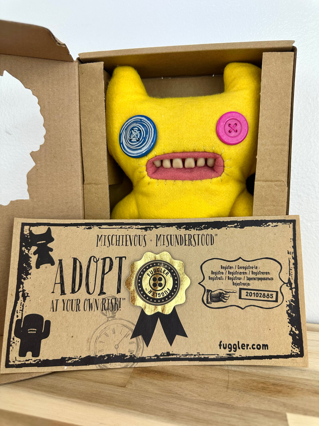 Indecisive Monster Fuggler - Yellow - Spin Master Original - Retired - Open Box