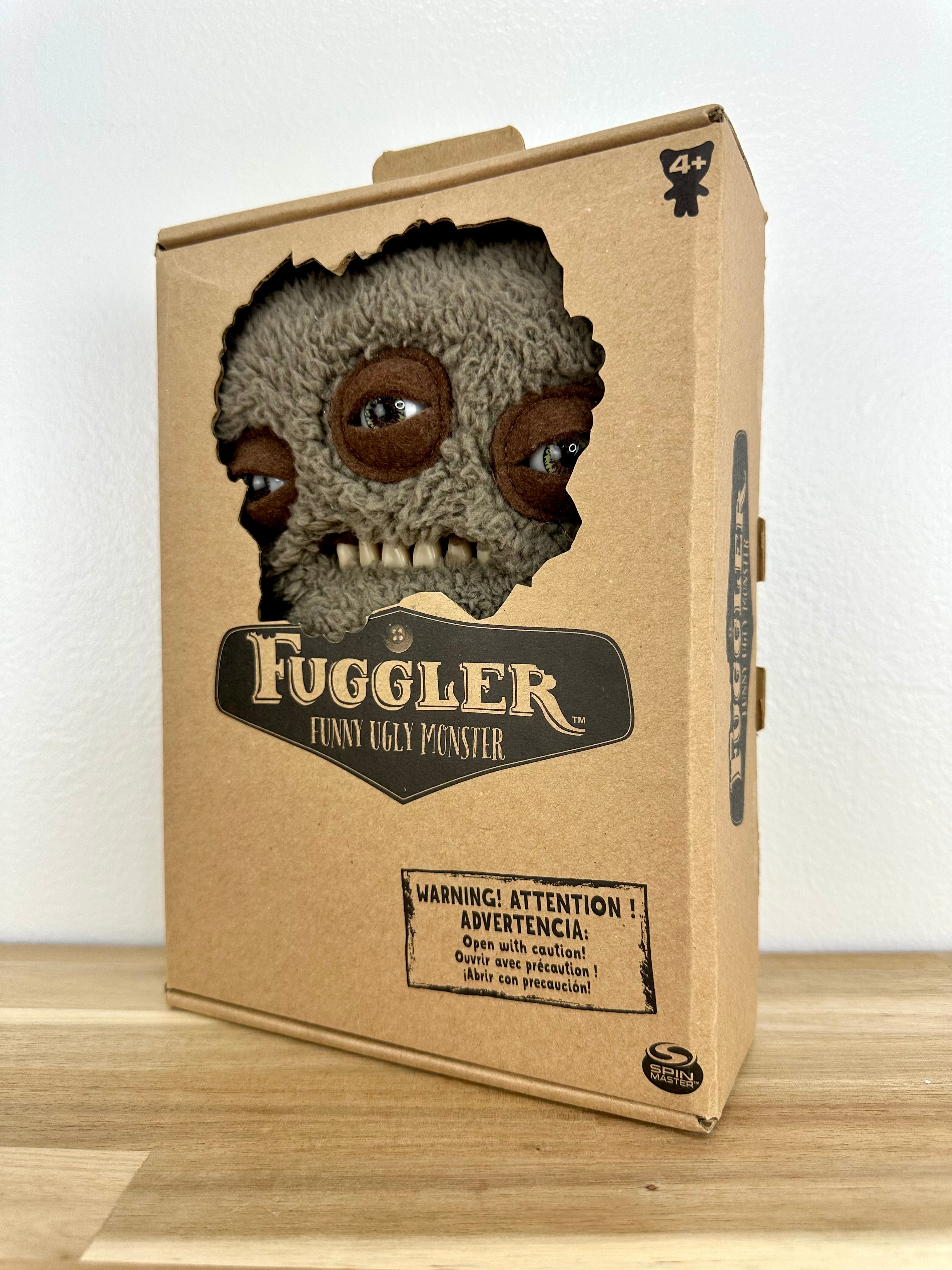 Annoyed Alien Fuggler • Fuzzy Grey/Brown • Addo Release • NEW in Open Box