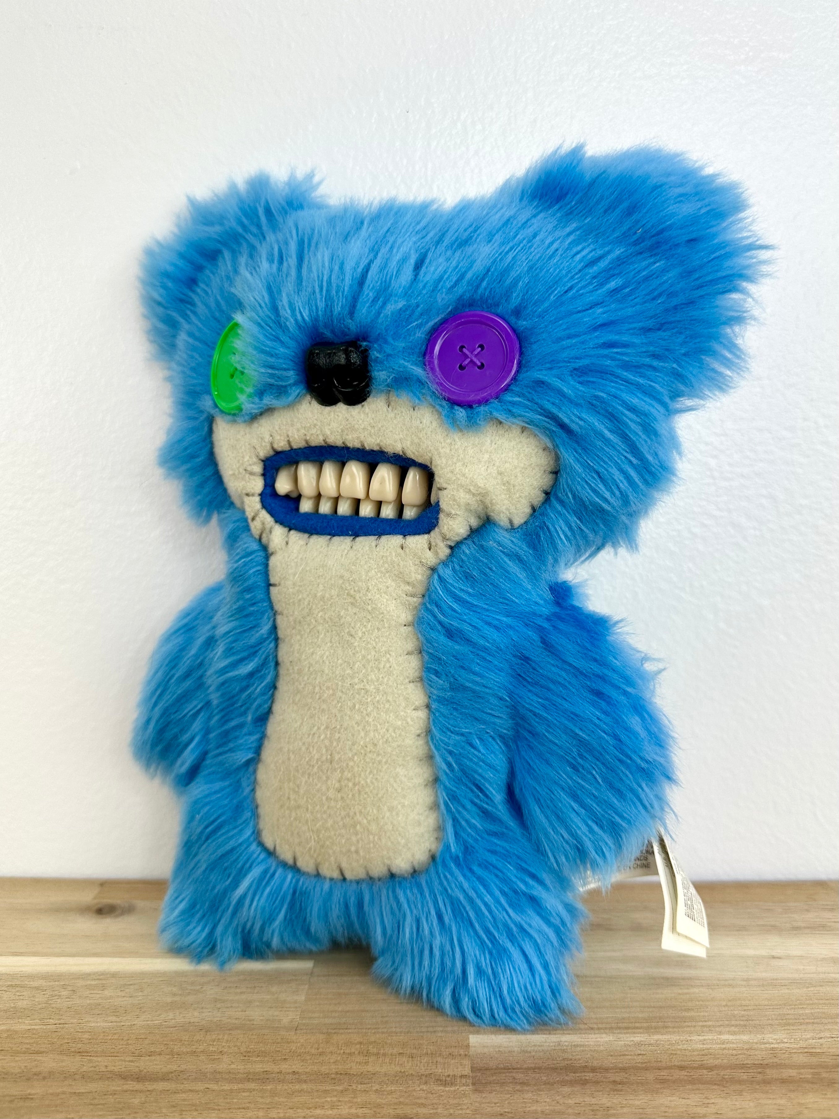 RARE * Fuggler Teddy Bear Nightmare • Electric Blue • Spin Master  • No Box