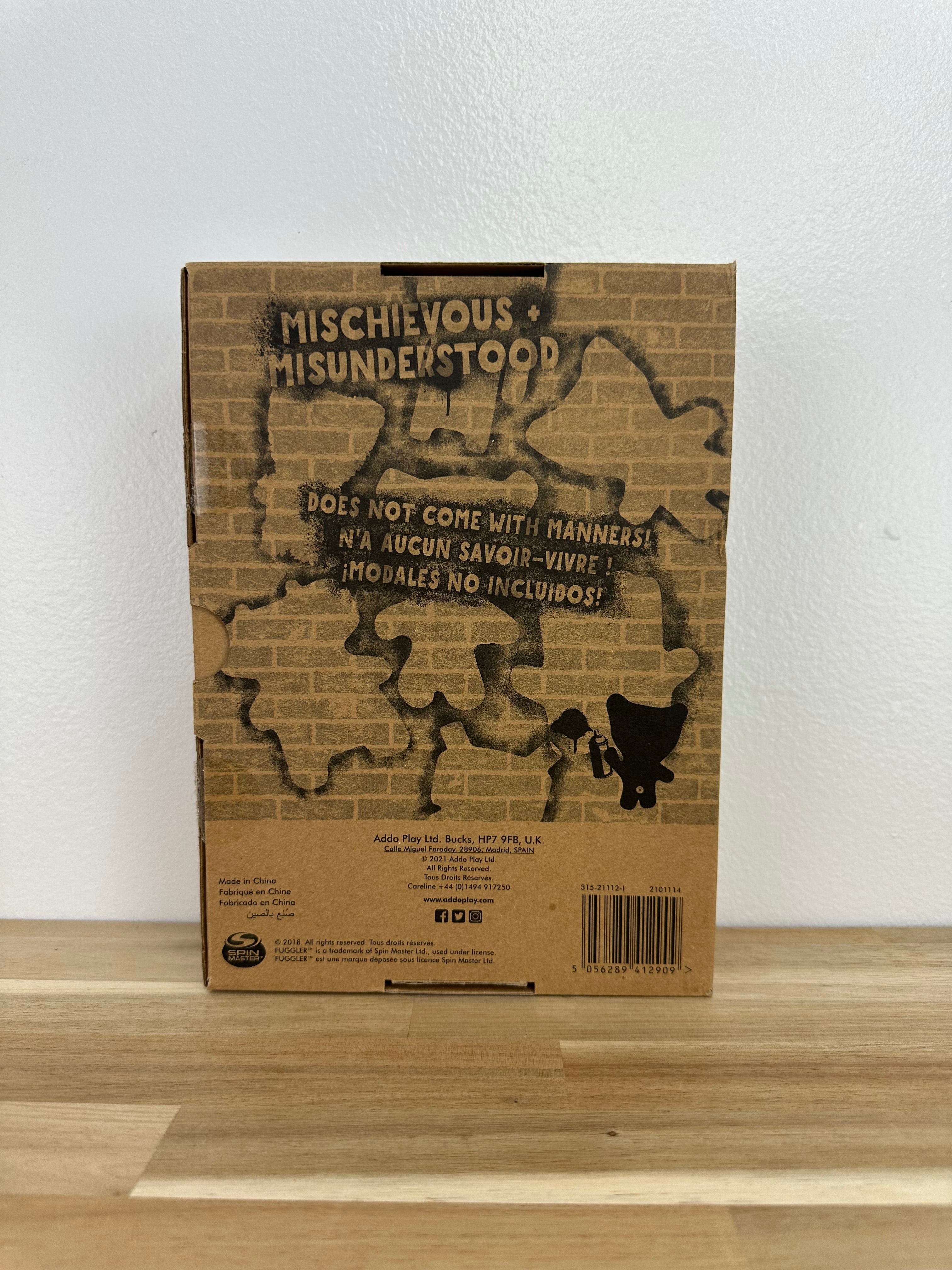 RARE * Fuggler Suspicious Fox • Chase • Black Burlap • Addo Release • NEW in Open Box
