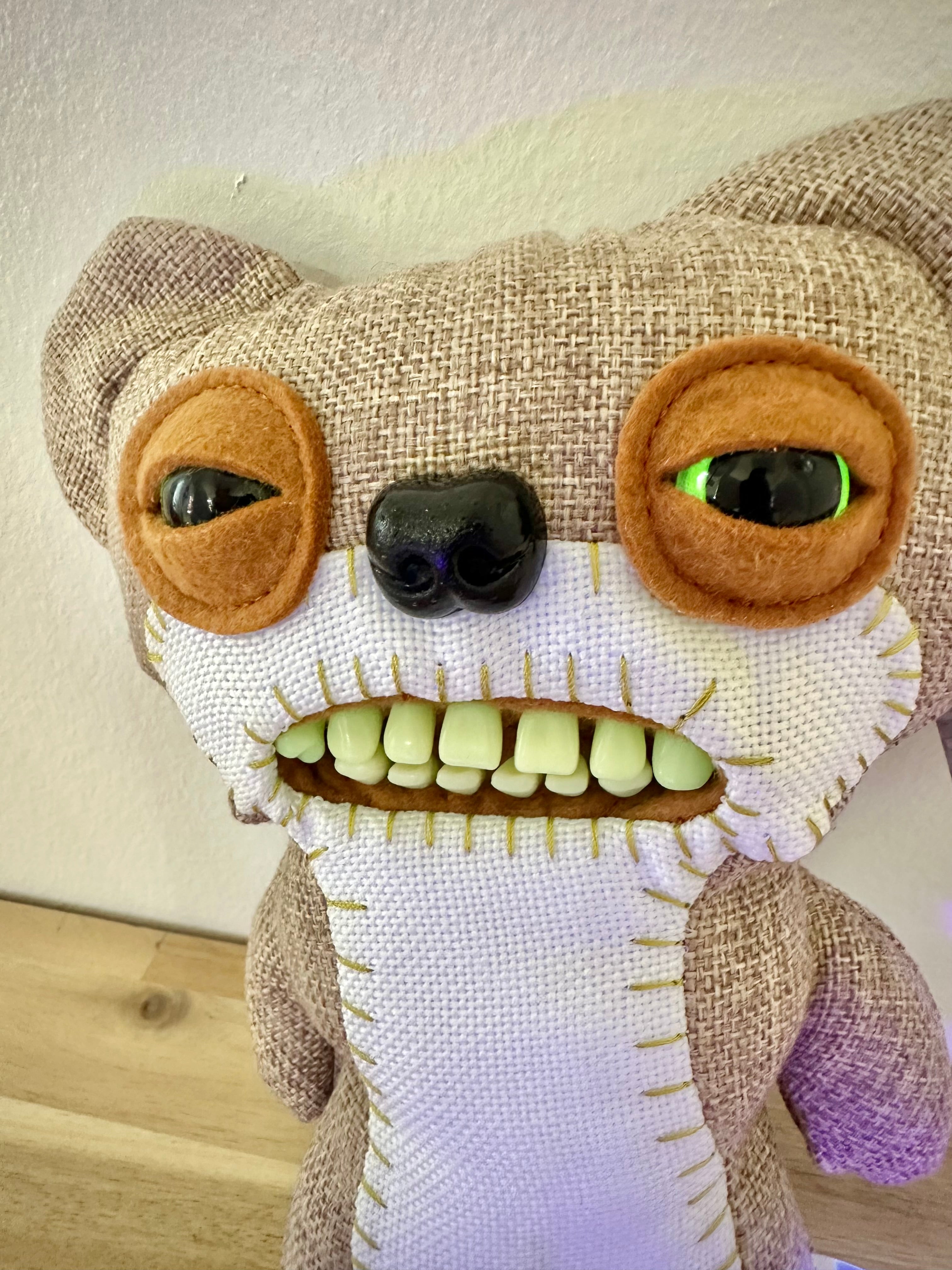 RARE * Teddy Bear Nightmare Fuggler • Burlap Chase • Addo International Release • NEW with tags