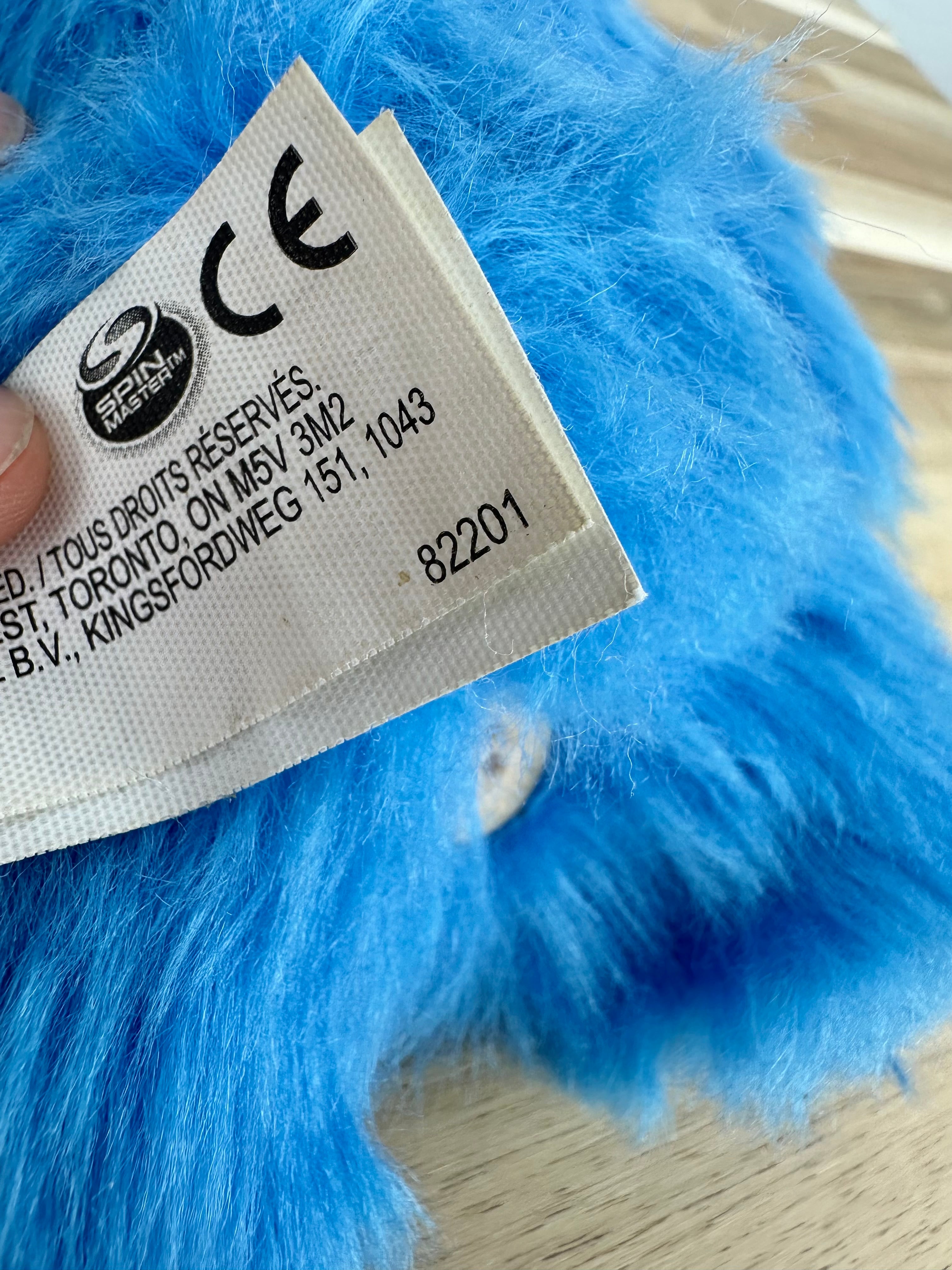 RARE * Fuggler Teddy Bear Nightmare • Electric Blue • Spin Master  • No Box