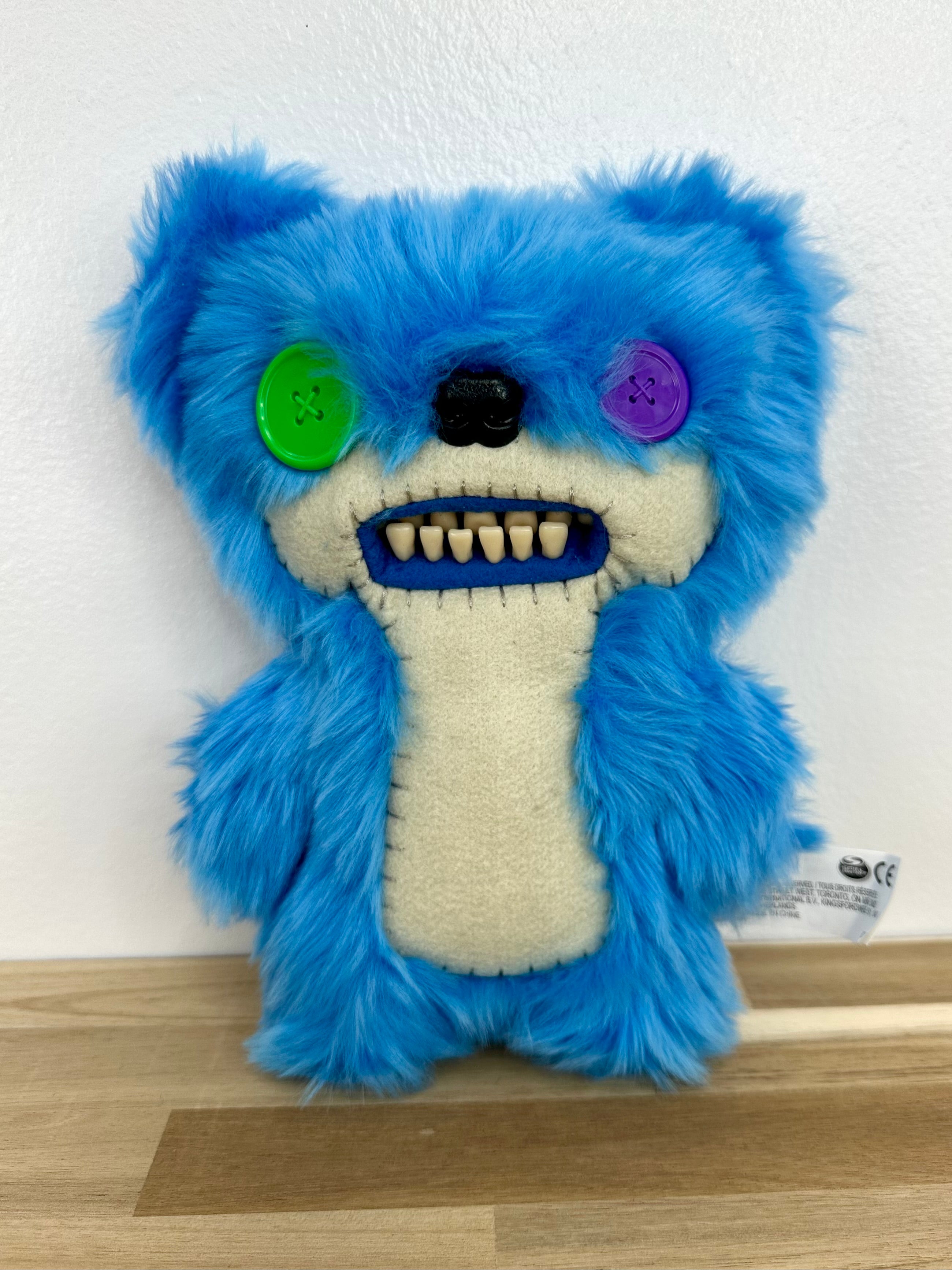 RARE * Fuggler Teddy Bear Nightmare • Electric Blue • Spin Master • MINT condition • No Box