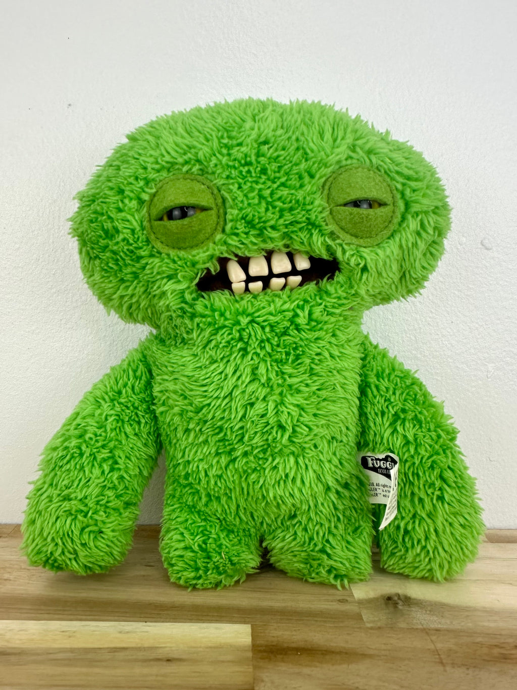 Squidge Fuggler - Fuzzy Green - Snuggler Edition - Addo - UK Exclusive - Retired - Mint Condition - No Box