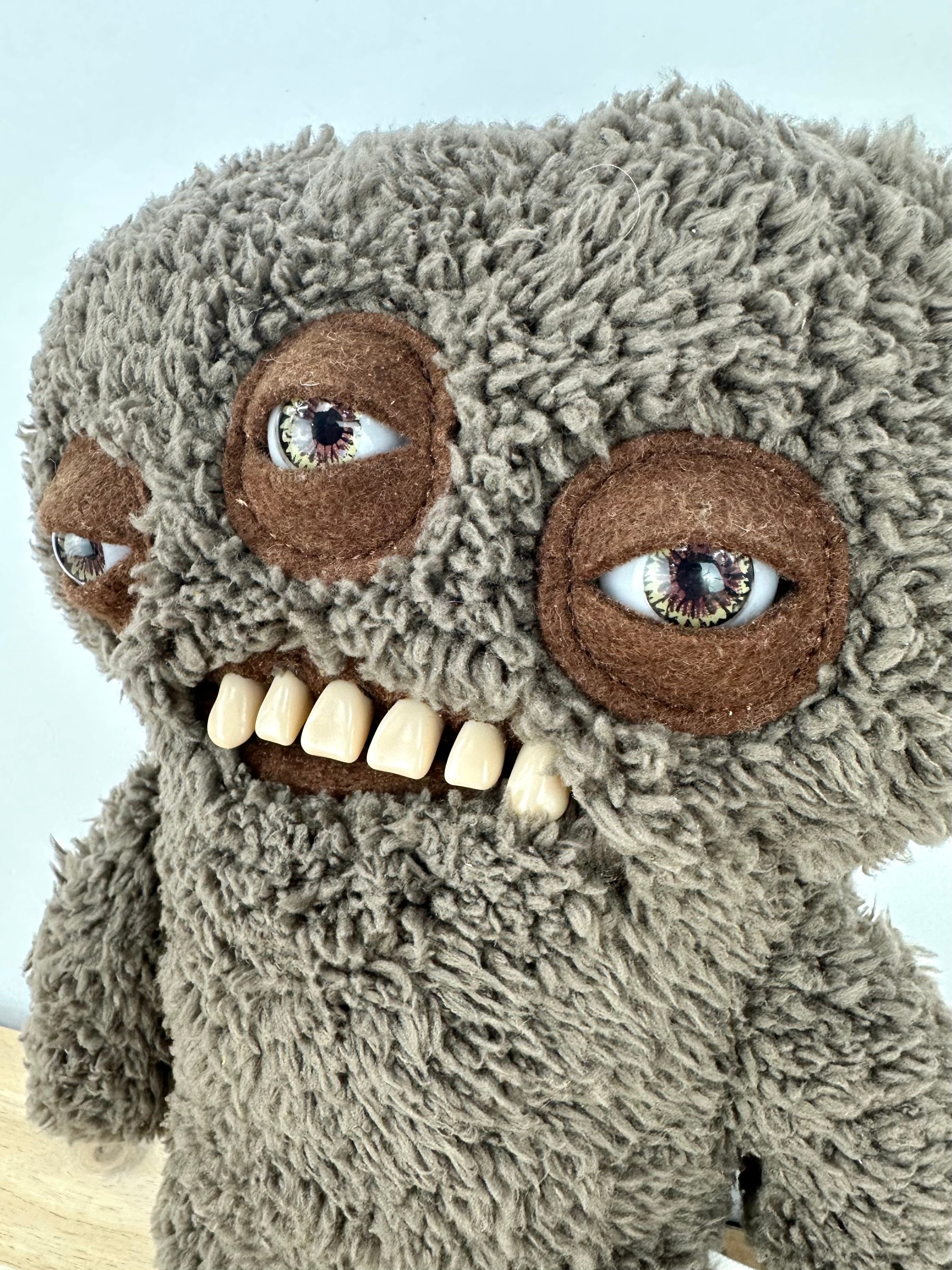 RARE * Fuggler Annoyed Alien •Fuzzy Brown • Spin Master • Open Box with Adoption Certificate