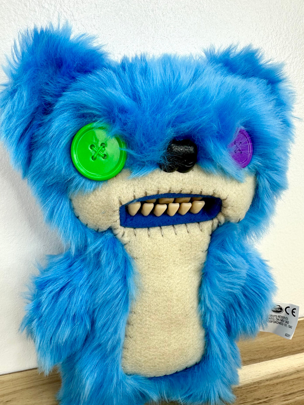RARE * Fuggler Teddy Bear Nightmare • Electric Blue • Spin Master • MINT condition • No Box