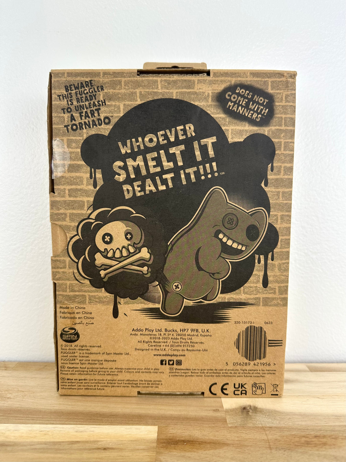 Grin Grin Fuggler - Fart Face - Turquoise - Spin Master - Very Rare - Retired - Mint Condition - Original Box