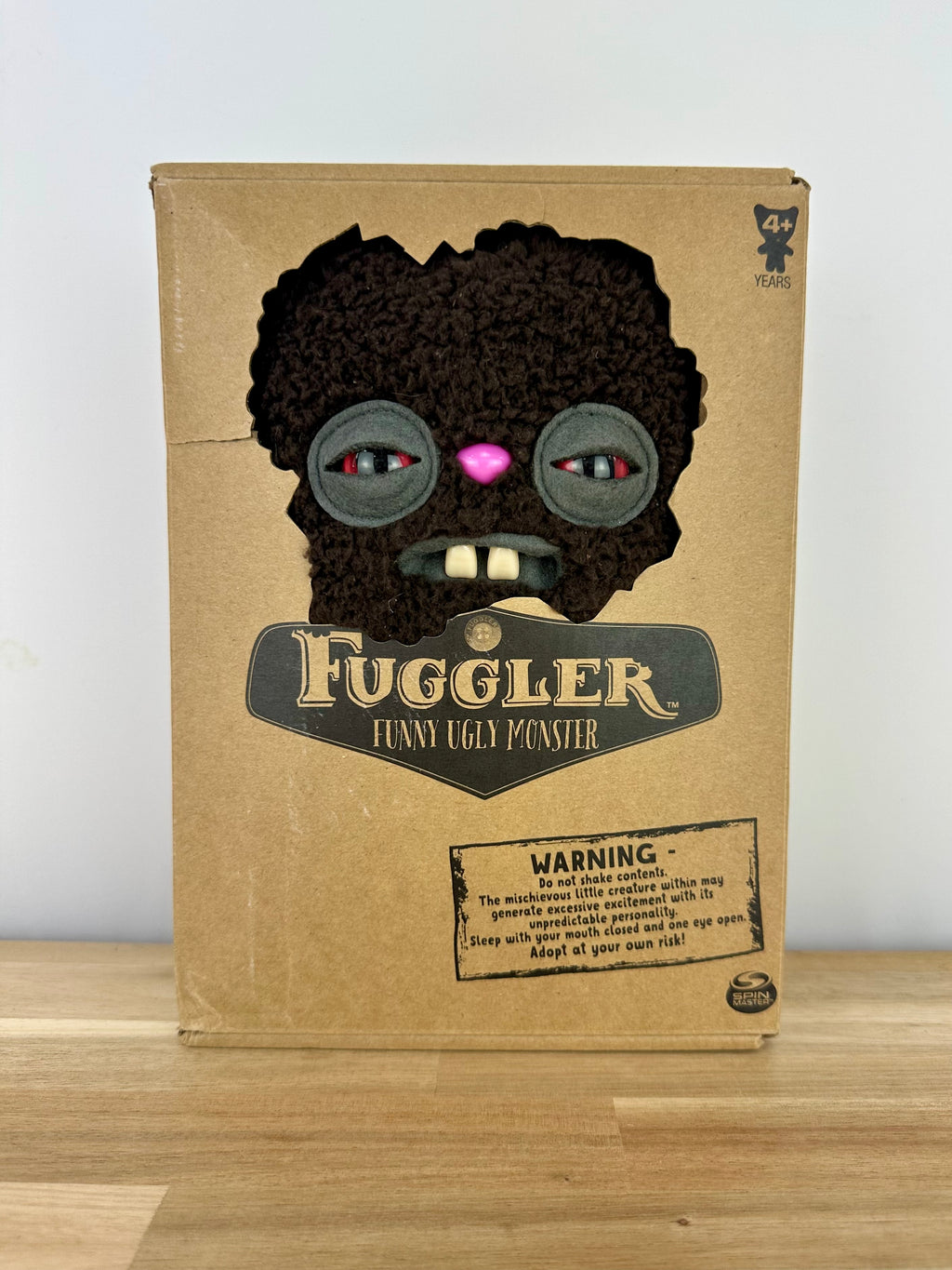 RARE * Fuggler Rabid Rabbit • Fuzzy Brown • Spin Master • Red Eyes • NEW in Open Box