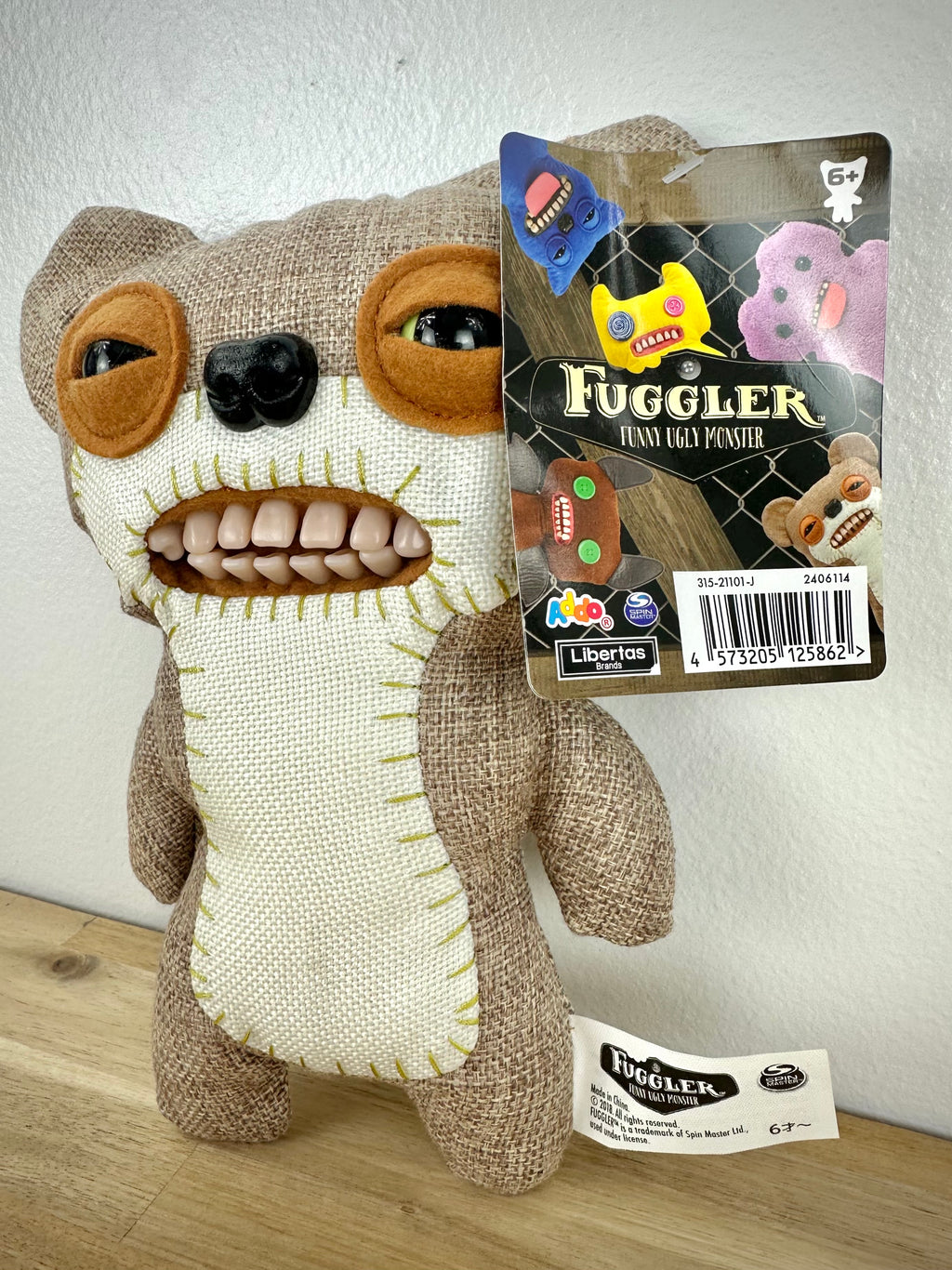 RARE * Teddy Bear Nightmare Fuggler • Burlap Chase • Addo International Release • NEW with tags