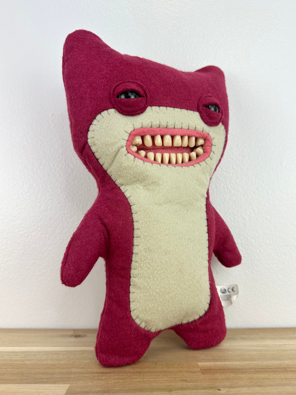 RETIRED * Fuggler Red/Maroon Awkward Bear • Spin Master • Very Good Condition • No Box