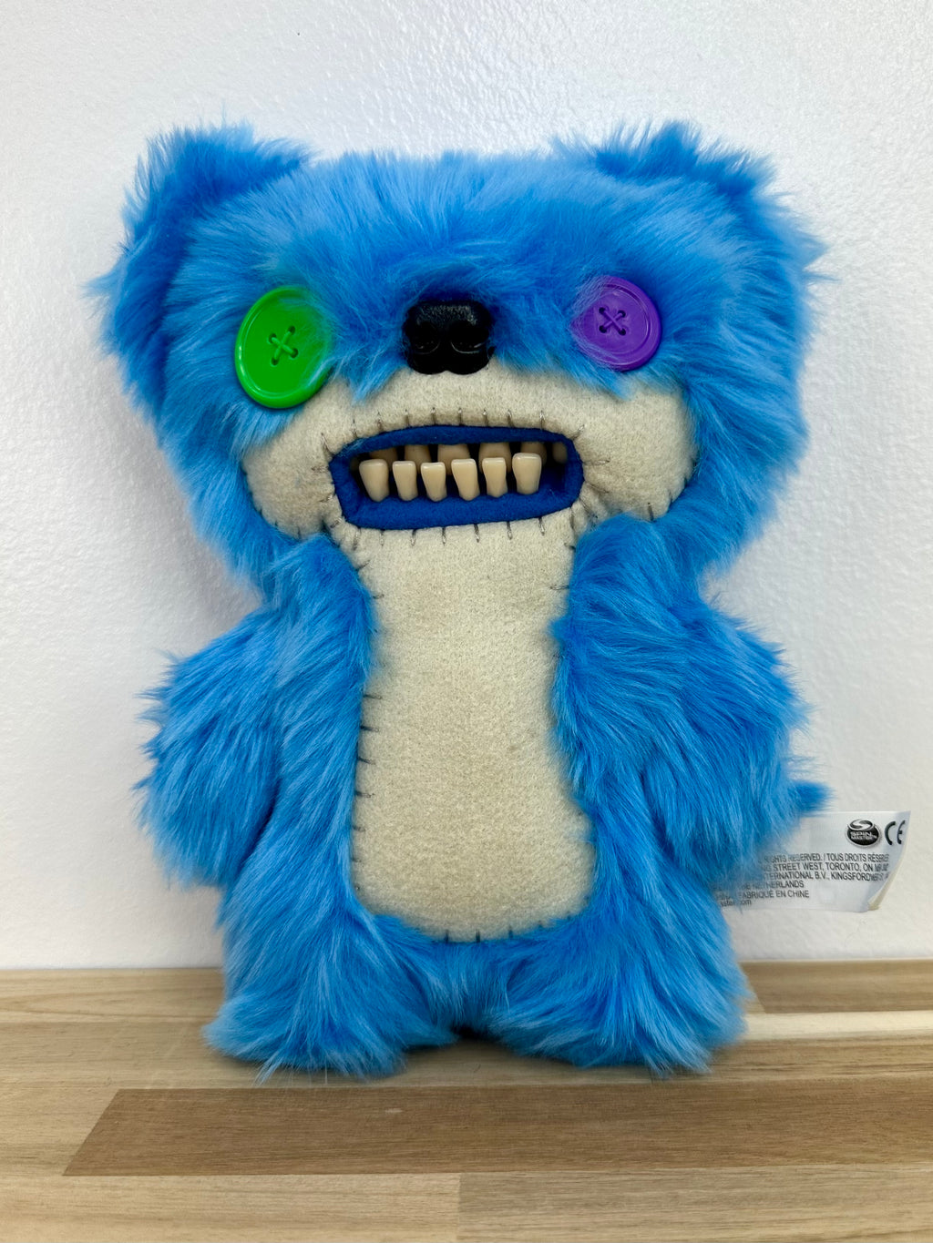 RARE * Fuggler Teddy Bear Nightmare • Electric Blue • Spin Master • MINT condition • No Box