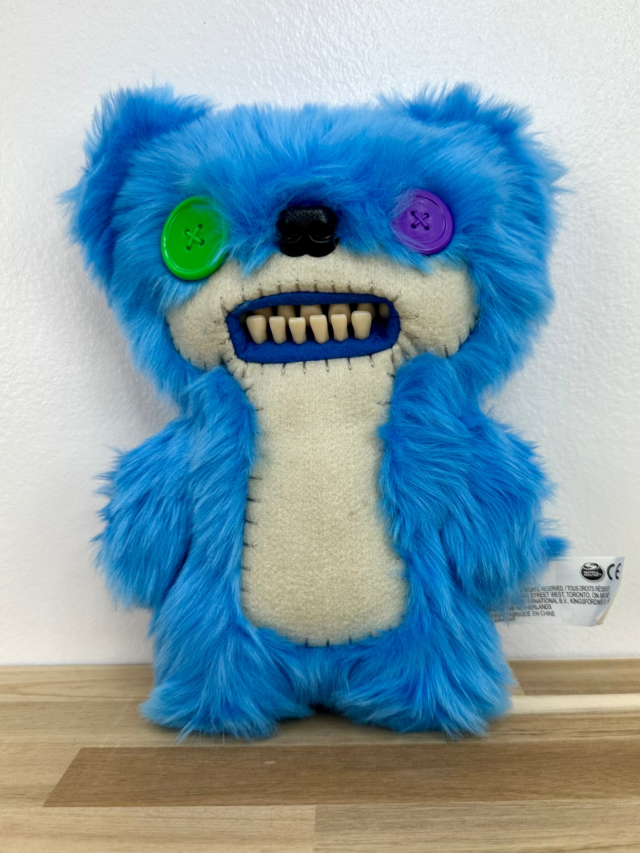 RARE * Fuggler Teddy Bear Nightmare • Electric Blue • Spin Master • MINT condition • No Box