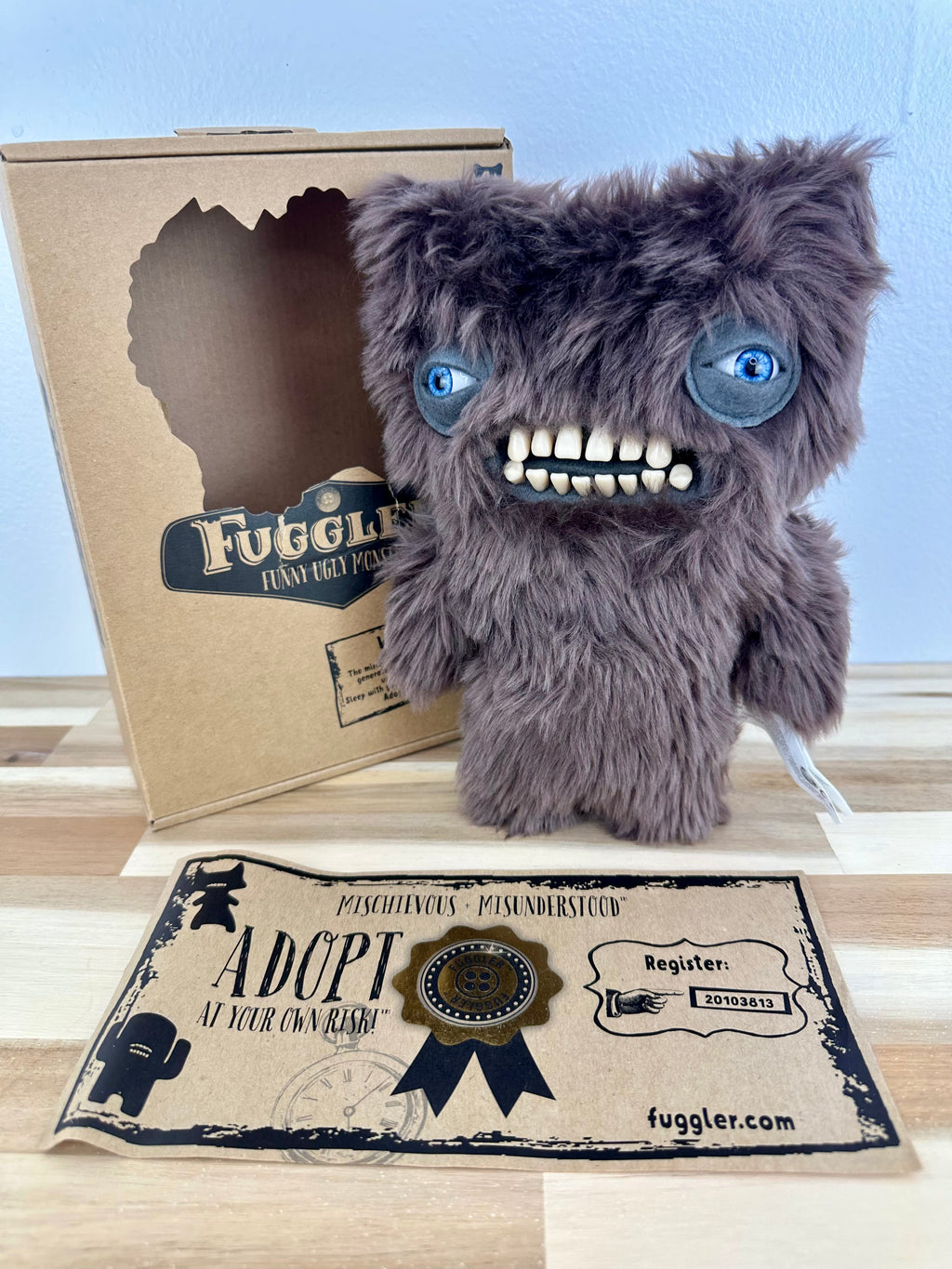 Munch Munch Fuggler - Spin Master - Brown Fur - Rare - Open Box